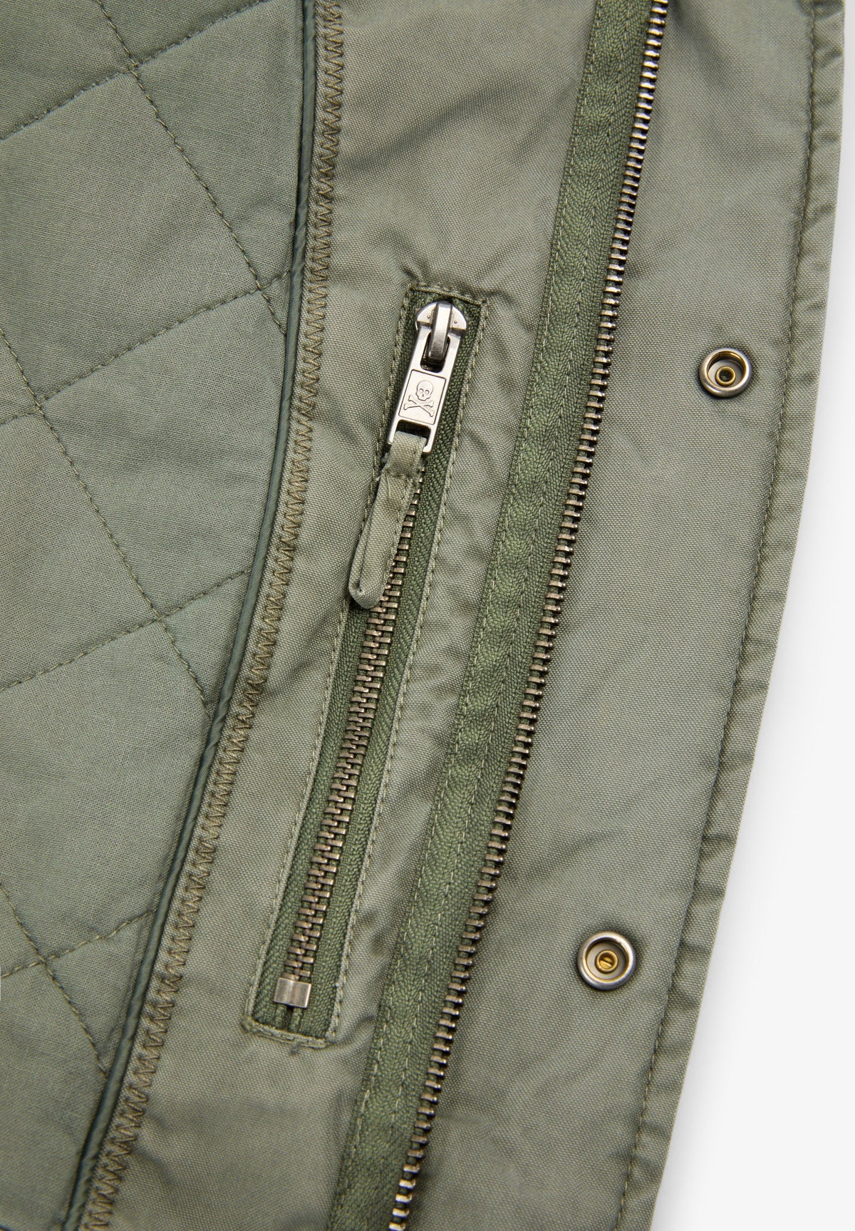 CARDIGAN MILITAR CAPUZ OCULTO