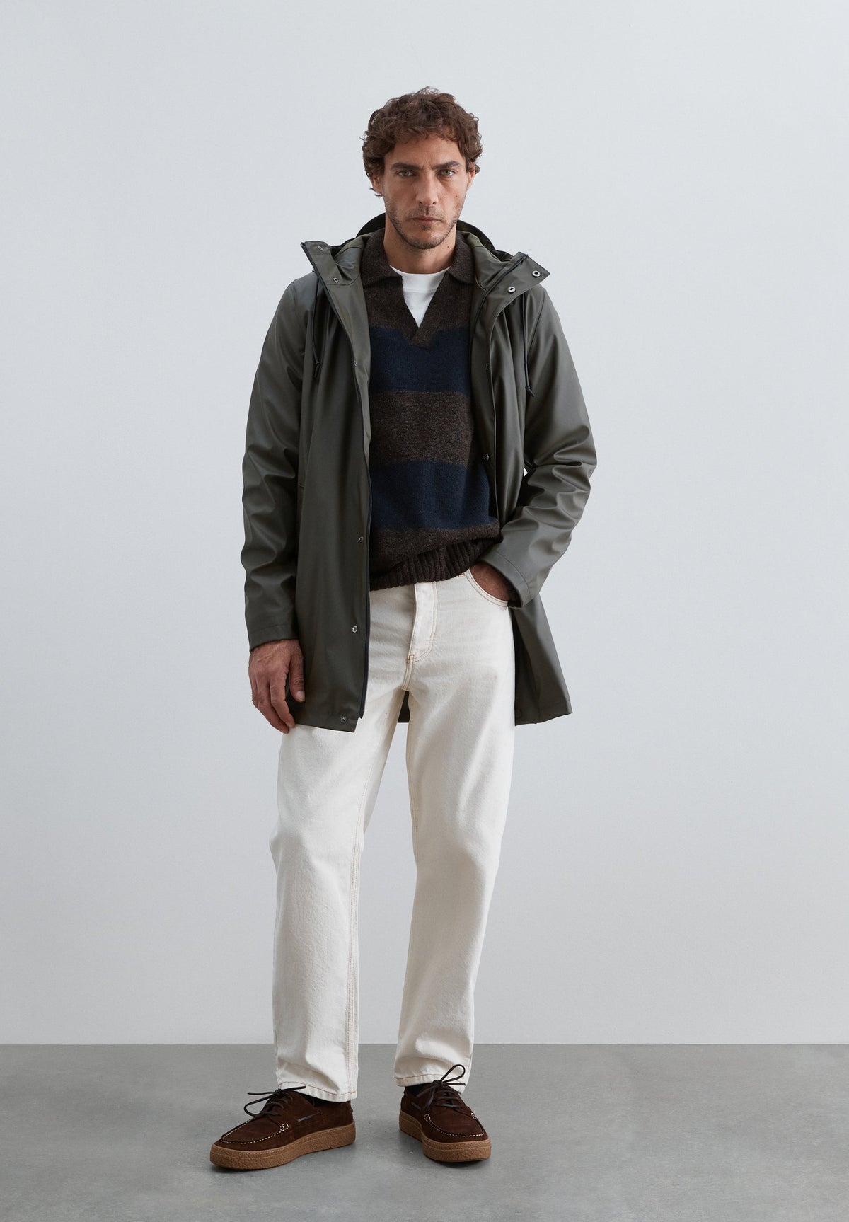 CARDIGAN IMPERMEÁVEL COM LOGÓTIPO