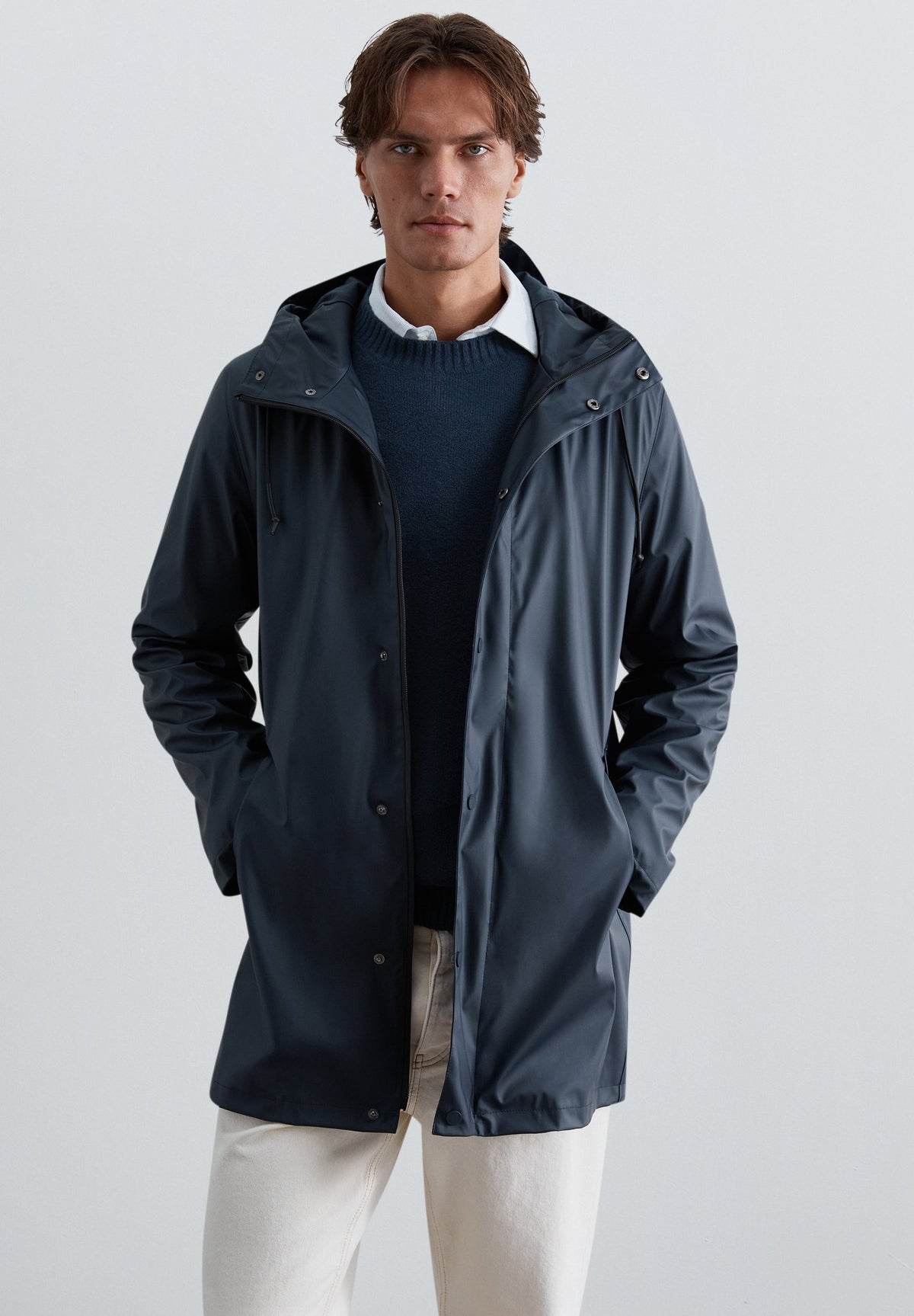 CARDIGAN IMPERMEÁVEL COM LOGÓTIPO