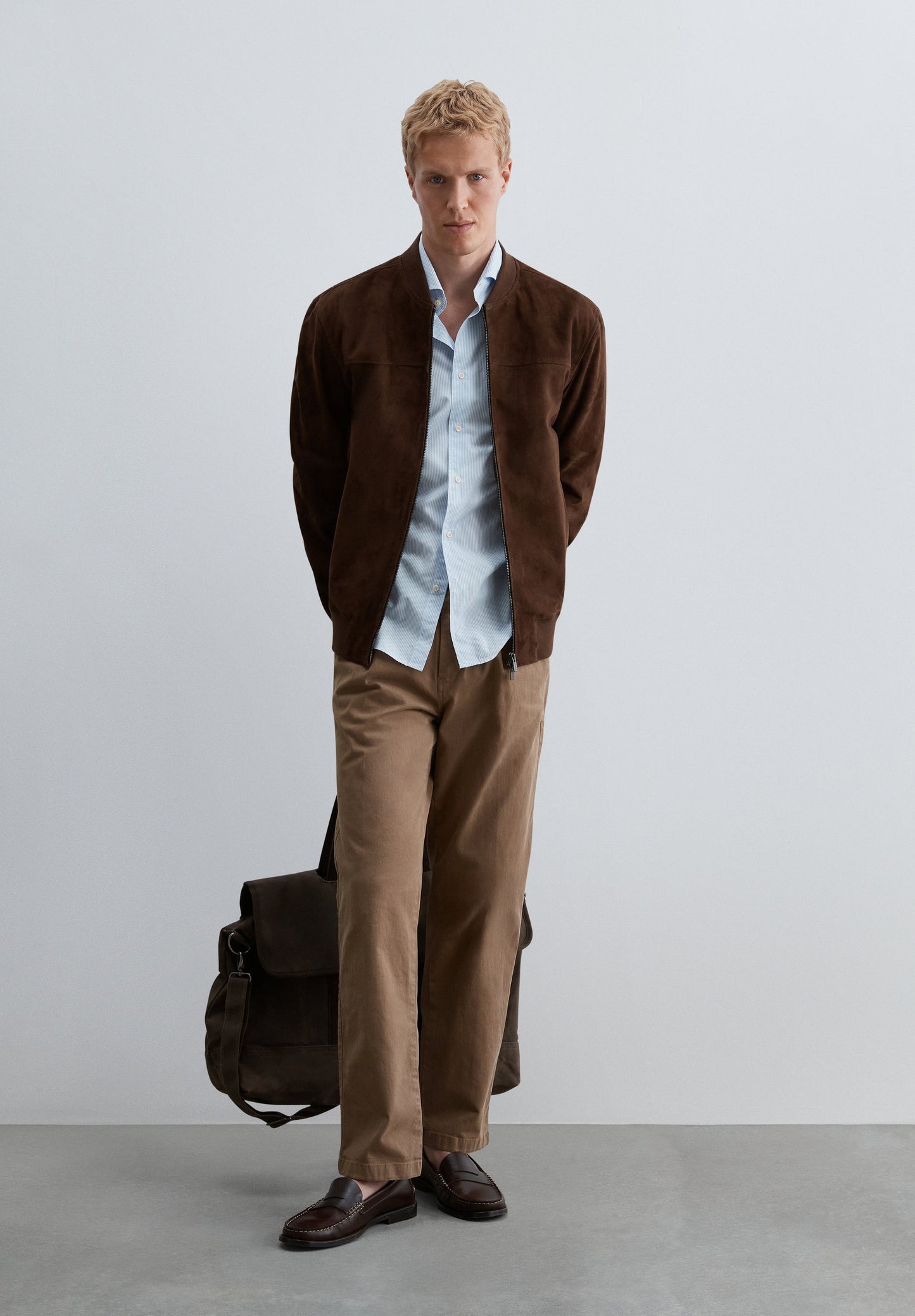 CARDIGAN BOMBER DE CAMURÇA
