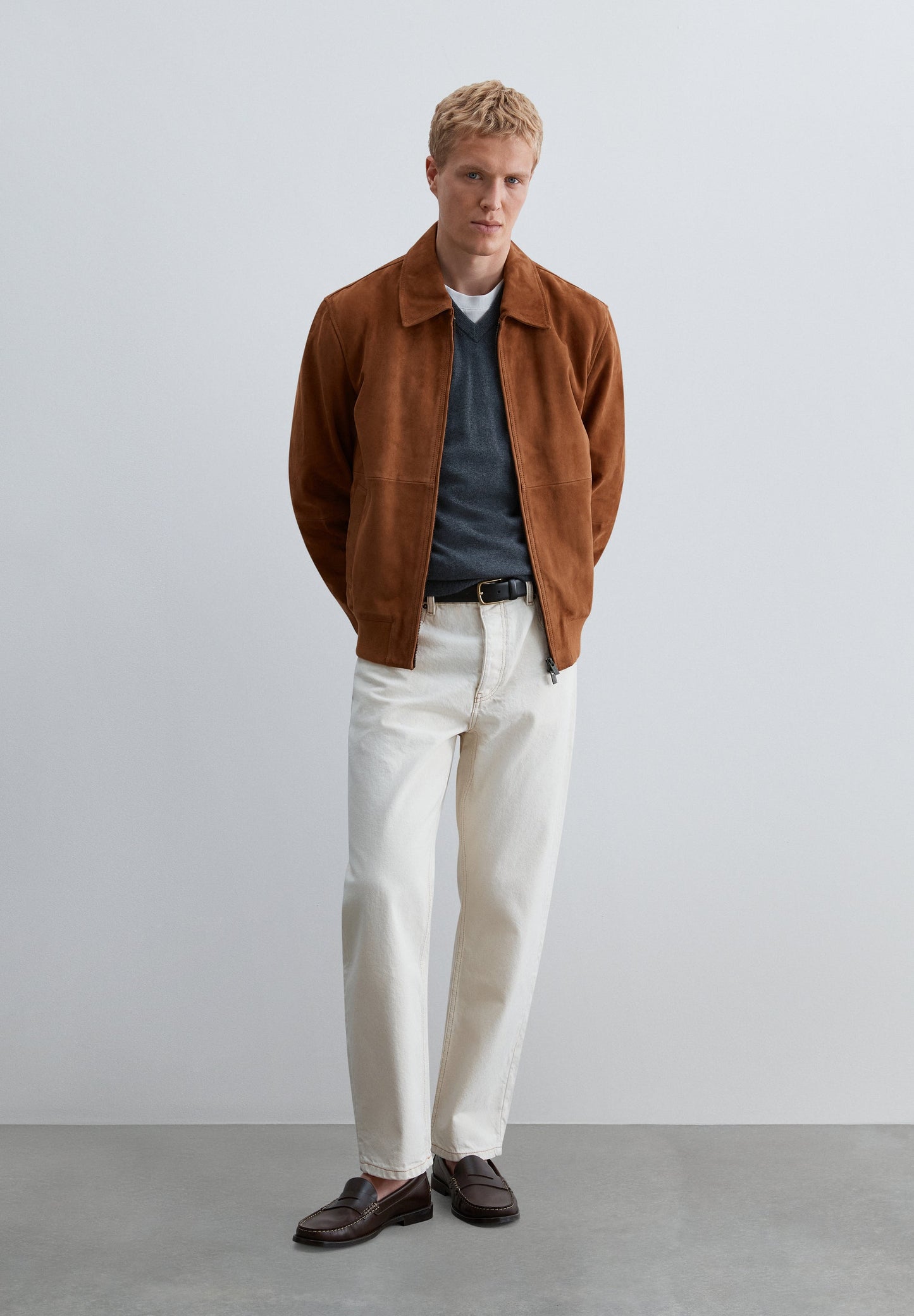 CARDIGAN BOMBER DE CAMURÇA