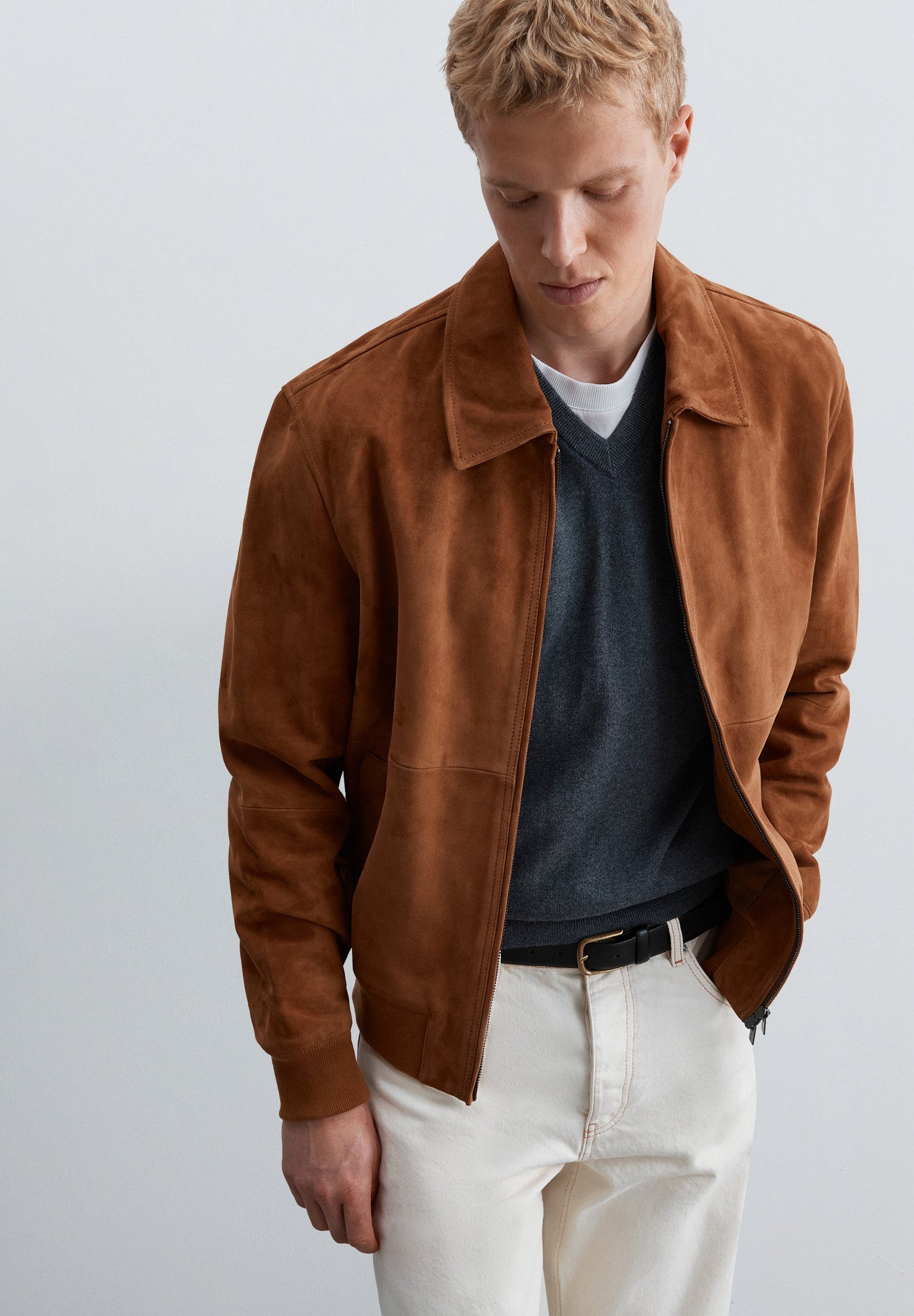CARDIGAN BOMBER DE CAMURÇA