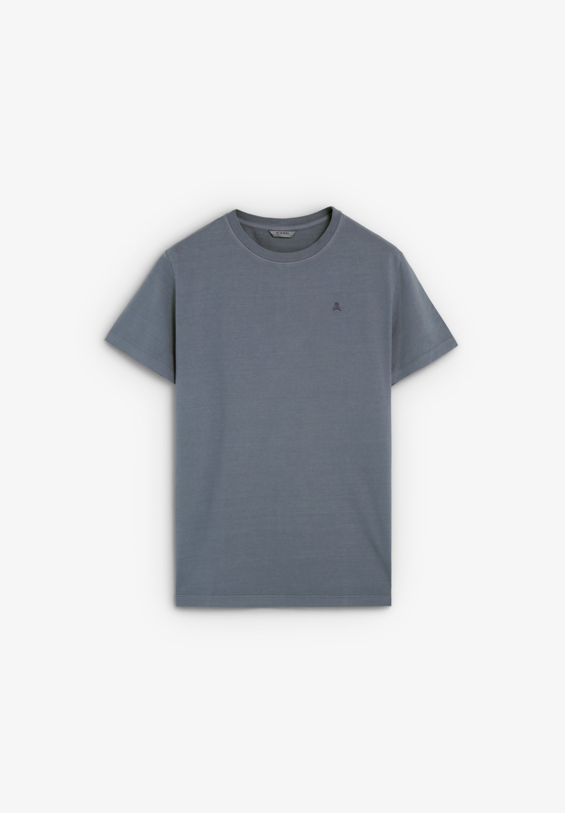 T-SHIRT SKULL BORDADA NO TOM