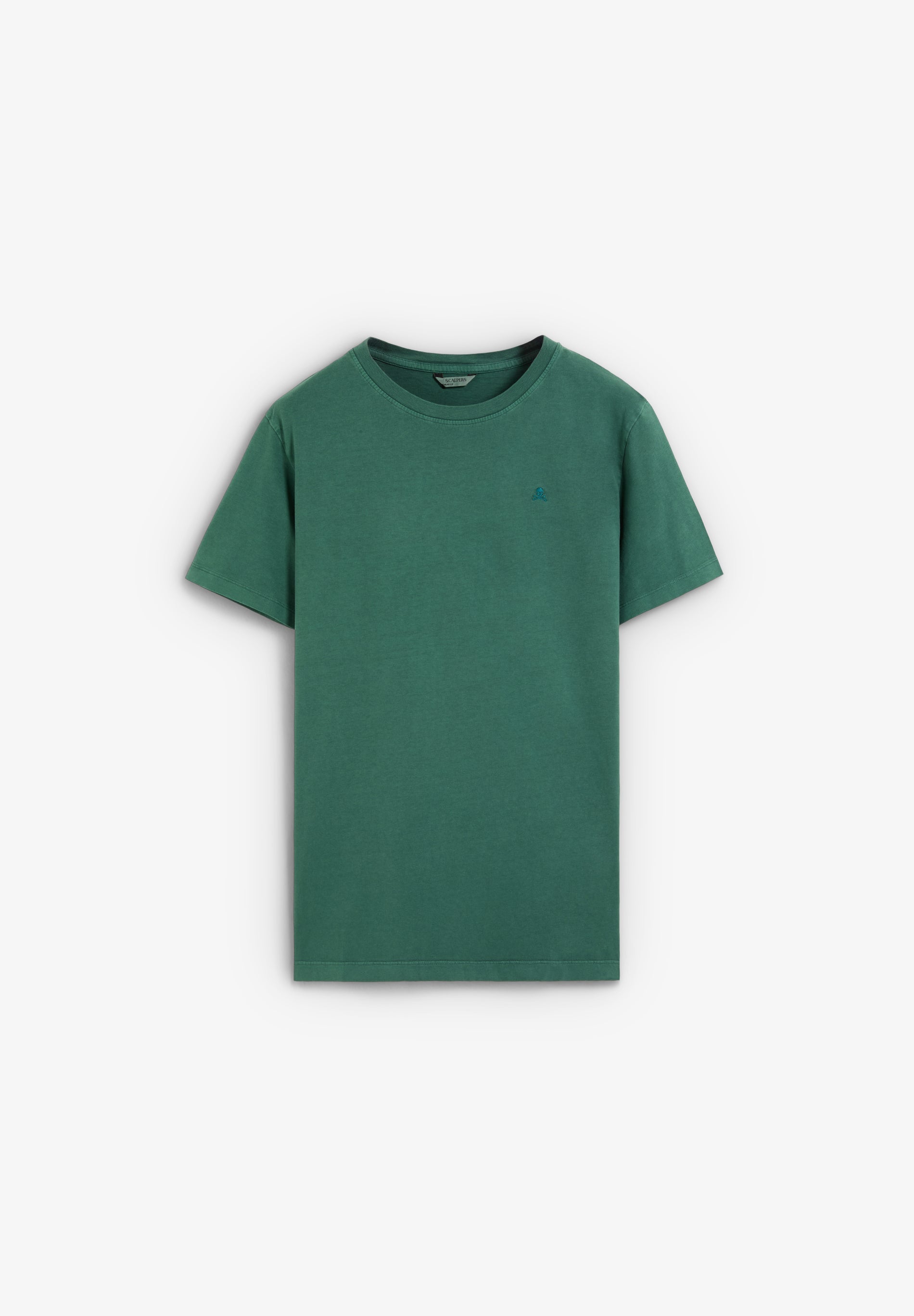 T-SHIRT SKULL BORDADA NO TOM