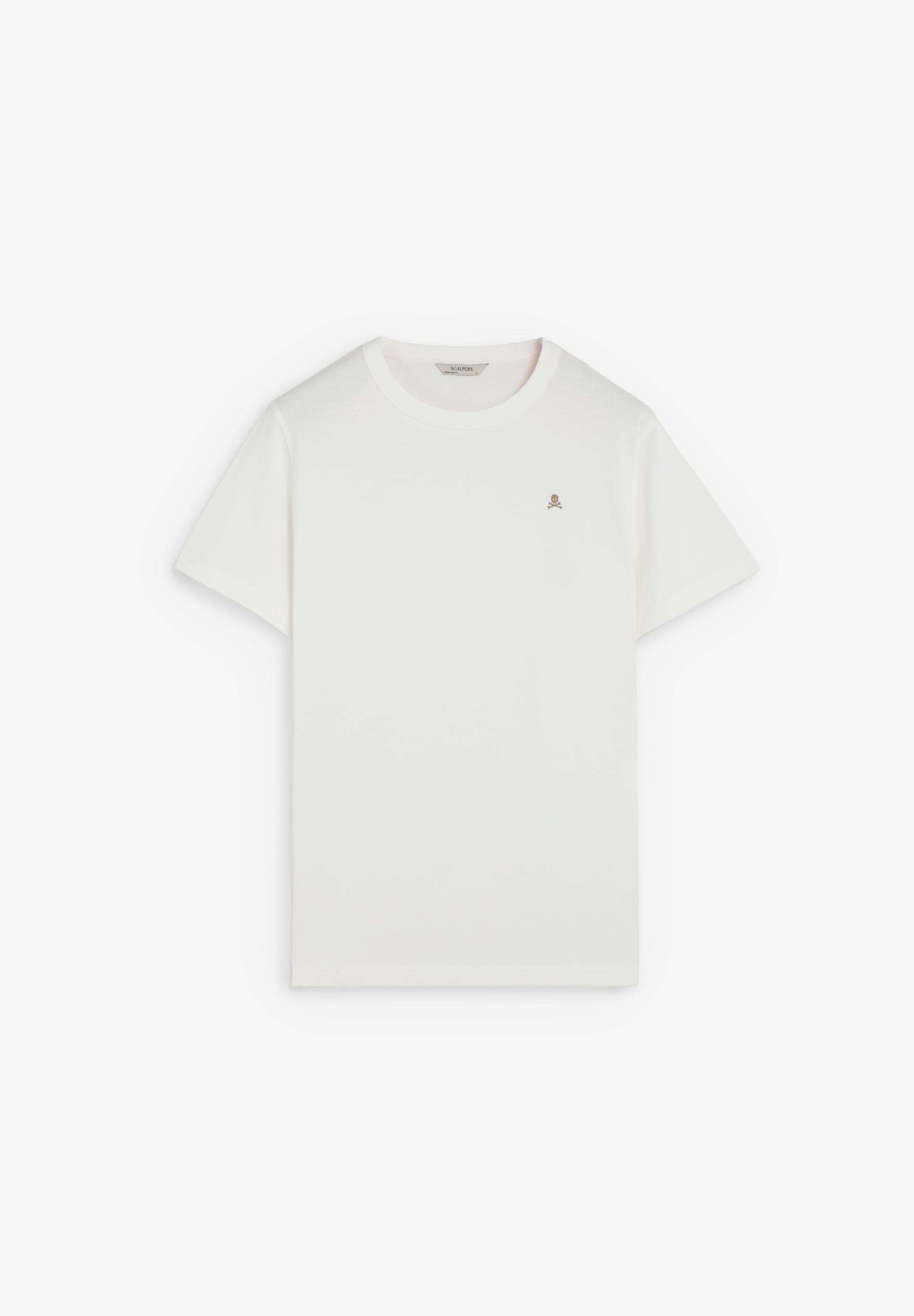 T-SHIRT COM SKULL EM CONTRASTE