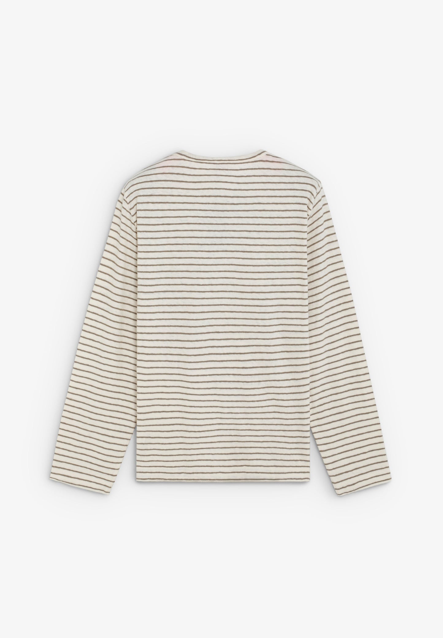 T-SHIRT ÀS RISCAS EM ALGODÃO E LINHO