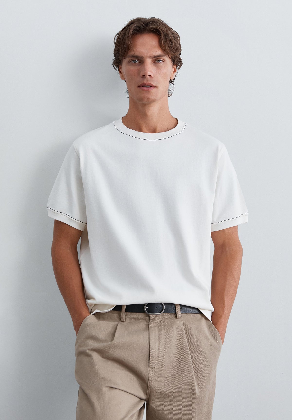 T-SHIRT HEAVY JERSEY COM COSTURAS