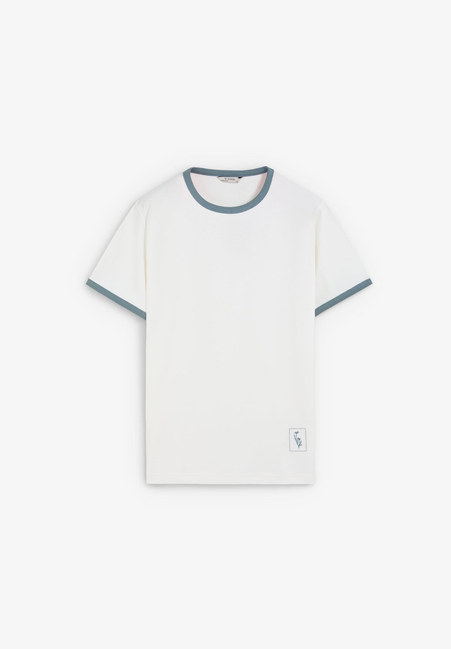 T-SHIRT COM NERVURAS EM CONTRASTE