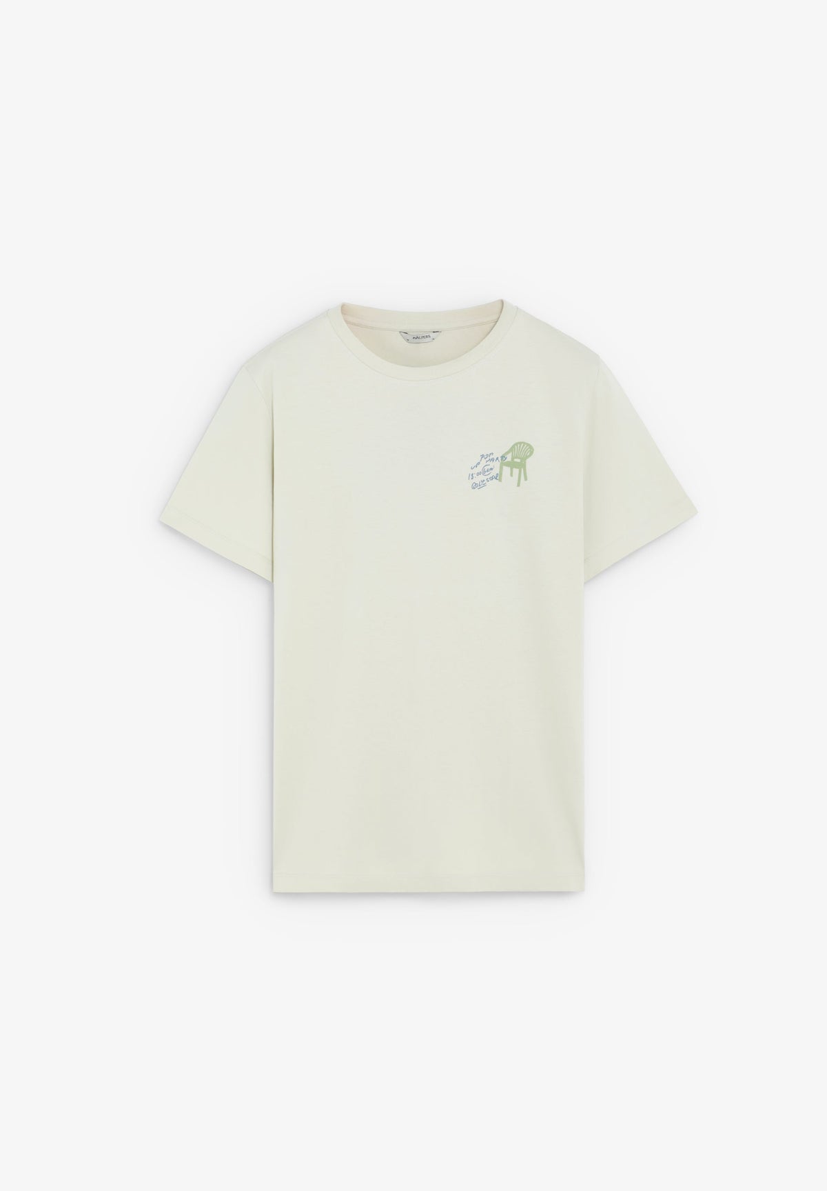 T-SHIRT REGULAR FIT PADRÃO EM CONTRASTE