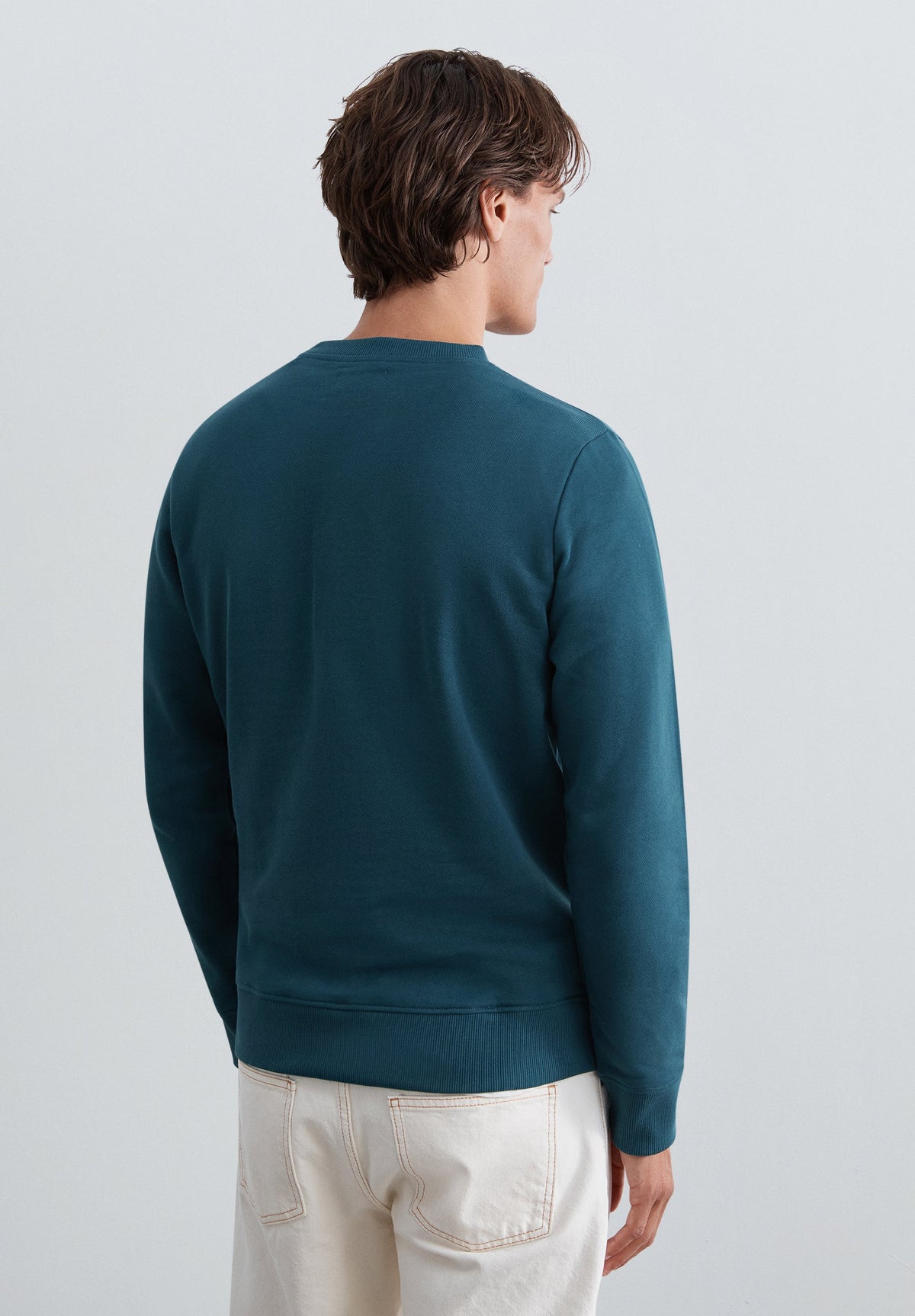 SWEATSHIRT CREWNECK COM BORDADO NO TOM