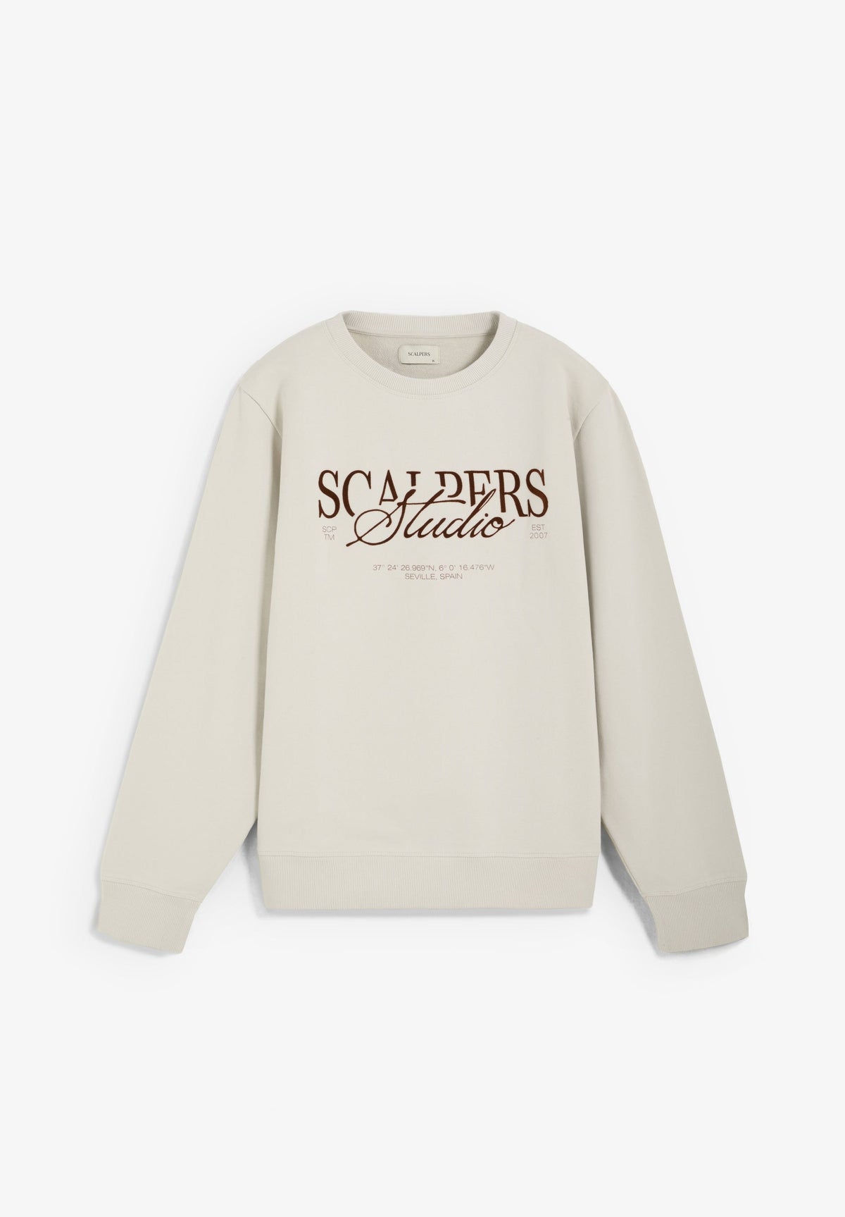 SWEATSHIRT REGULAR FIT PADRÃO À FRENTE