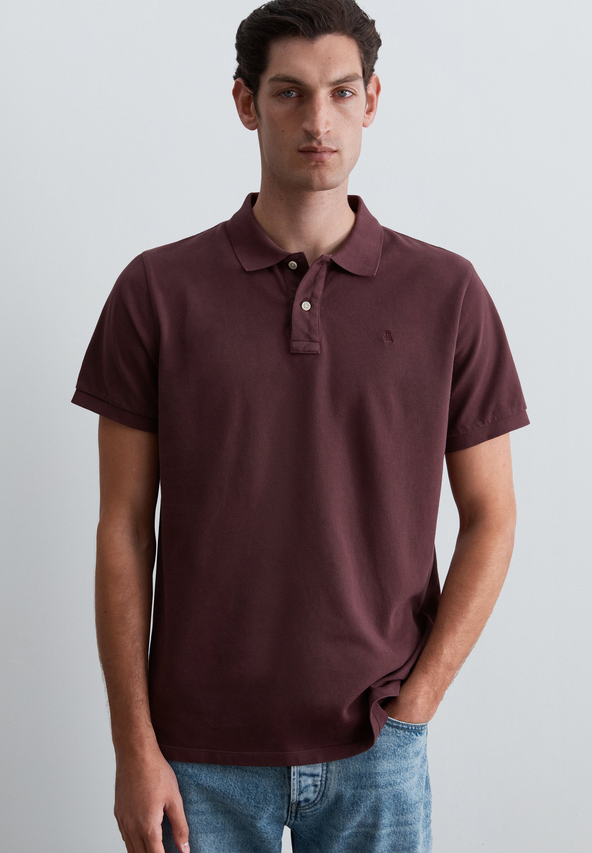CAMISA PIQUÉ SKULL NO TOM
