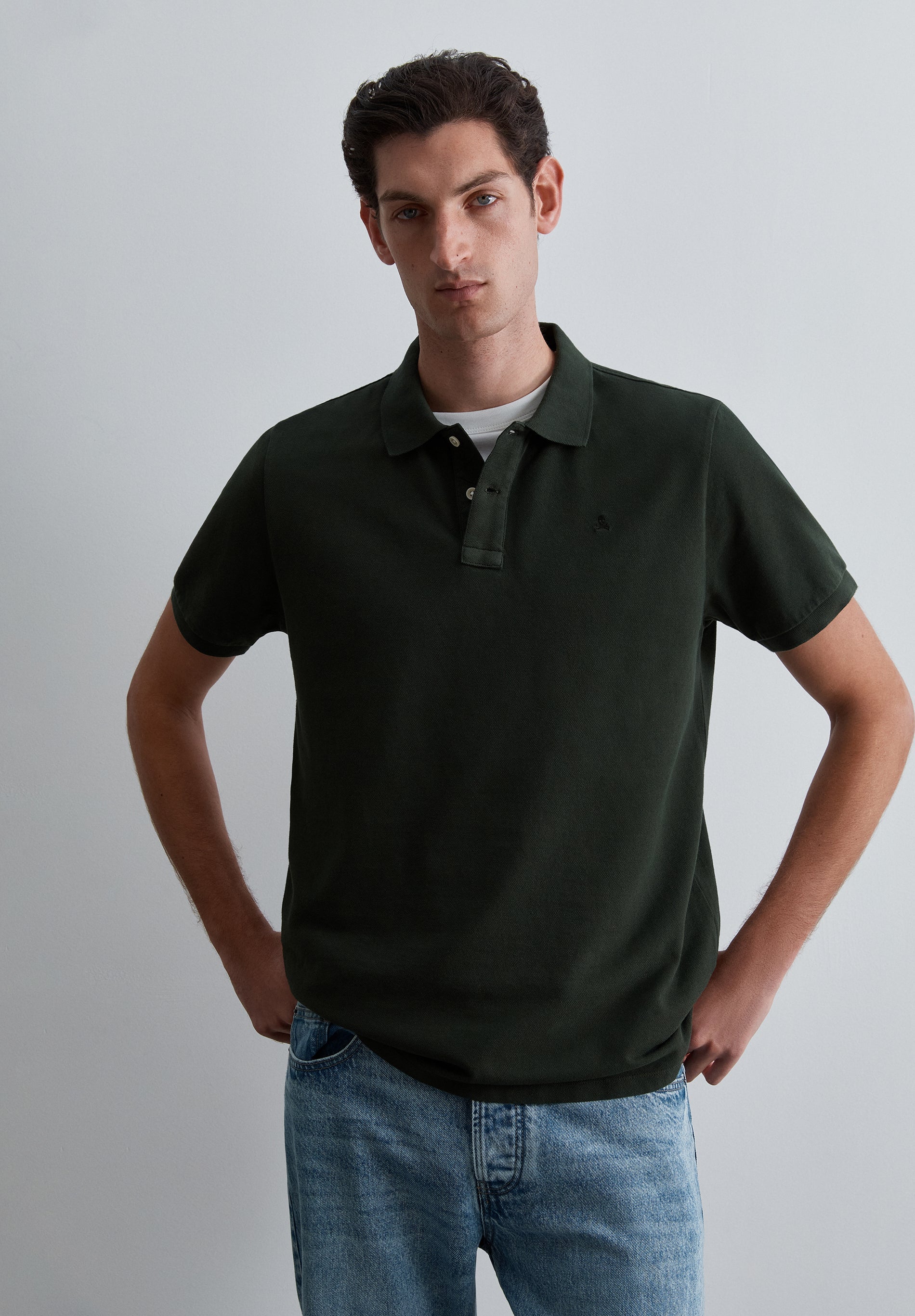 CAMISA PIQUÉ SKULL NO TOM