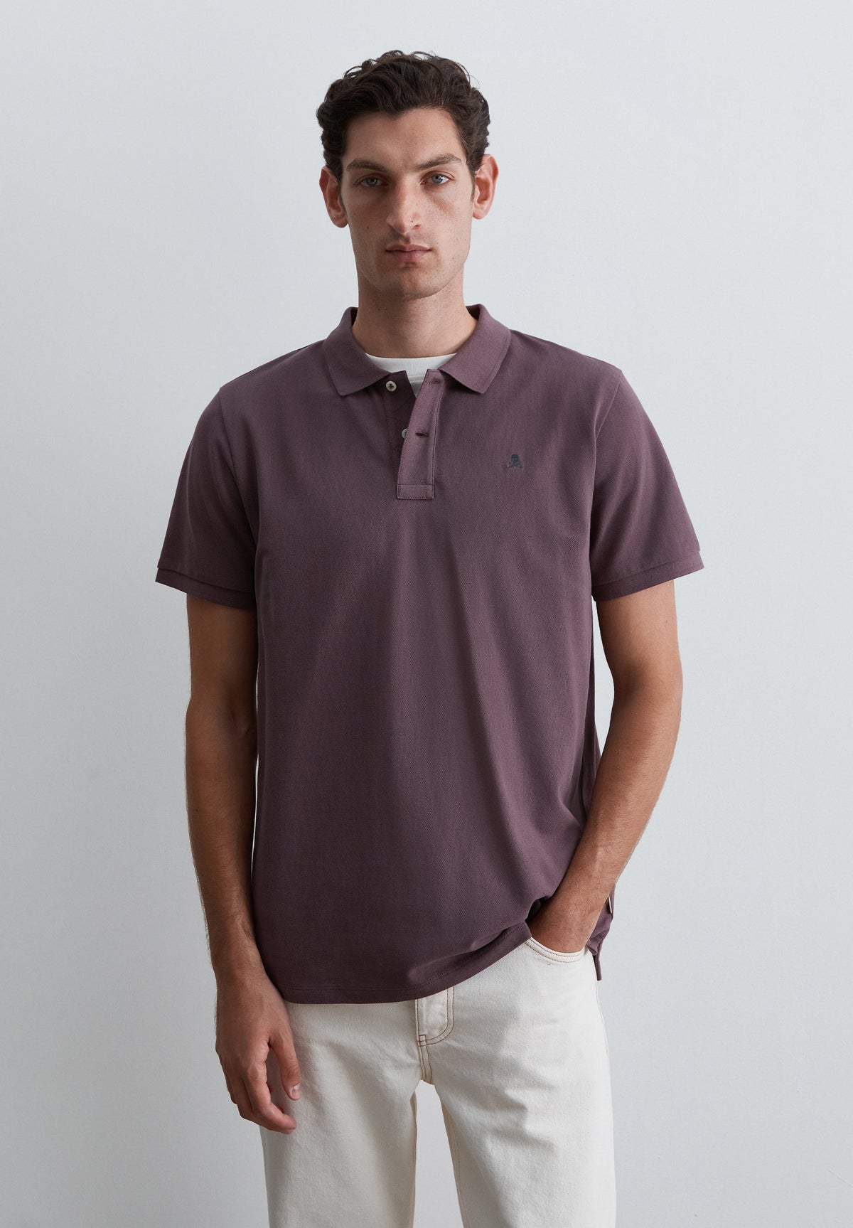 CAMISA POLO SKULL EM CONTRASTE