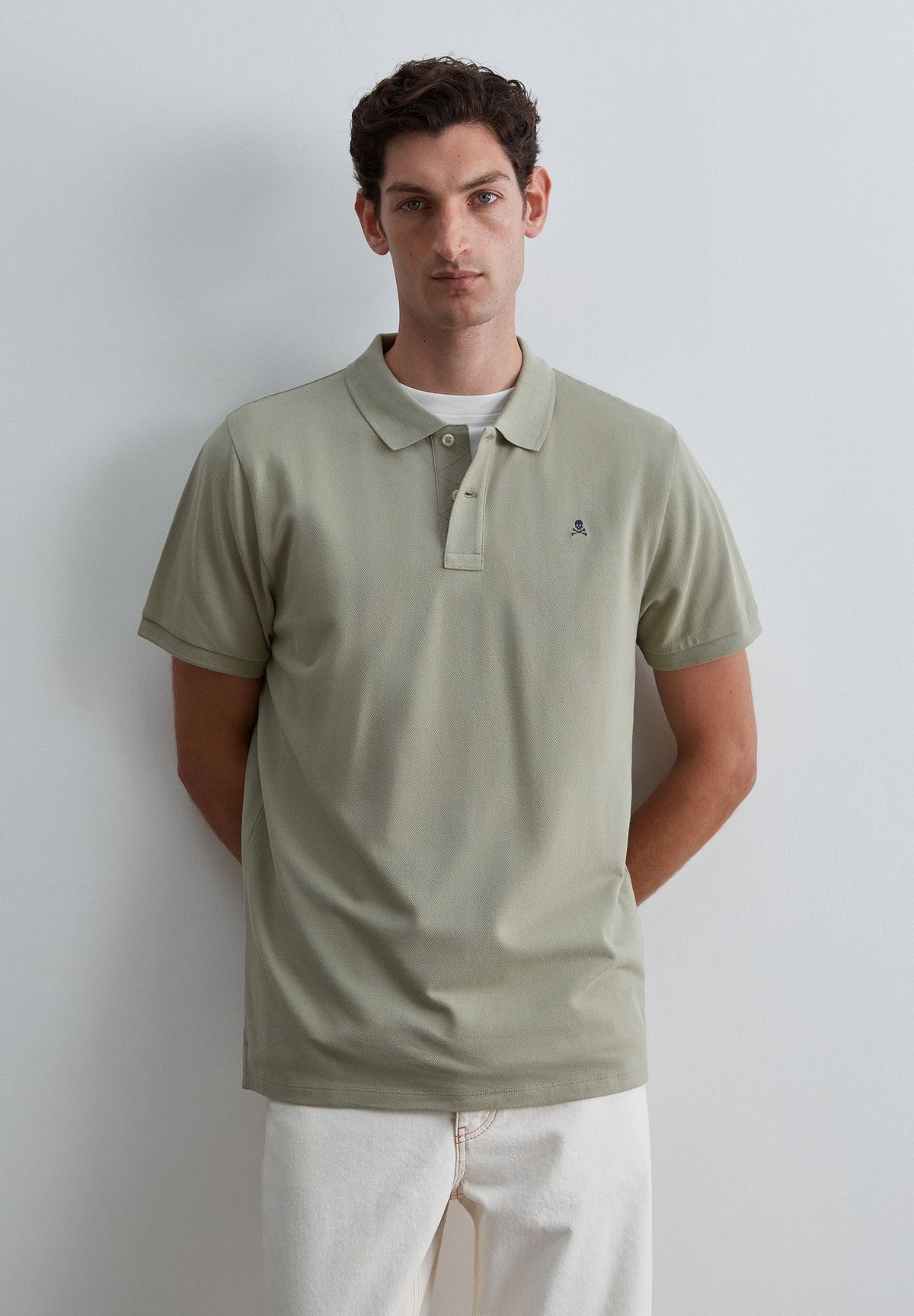 CAMISA POLO SKULL EM CONTRASTE