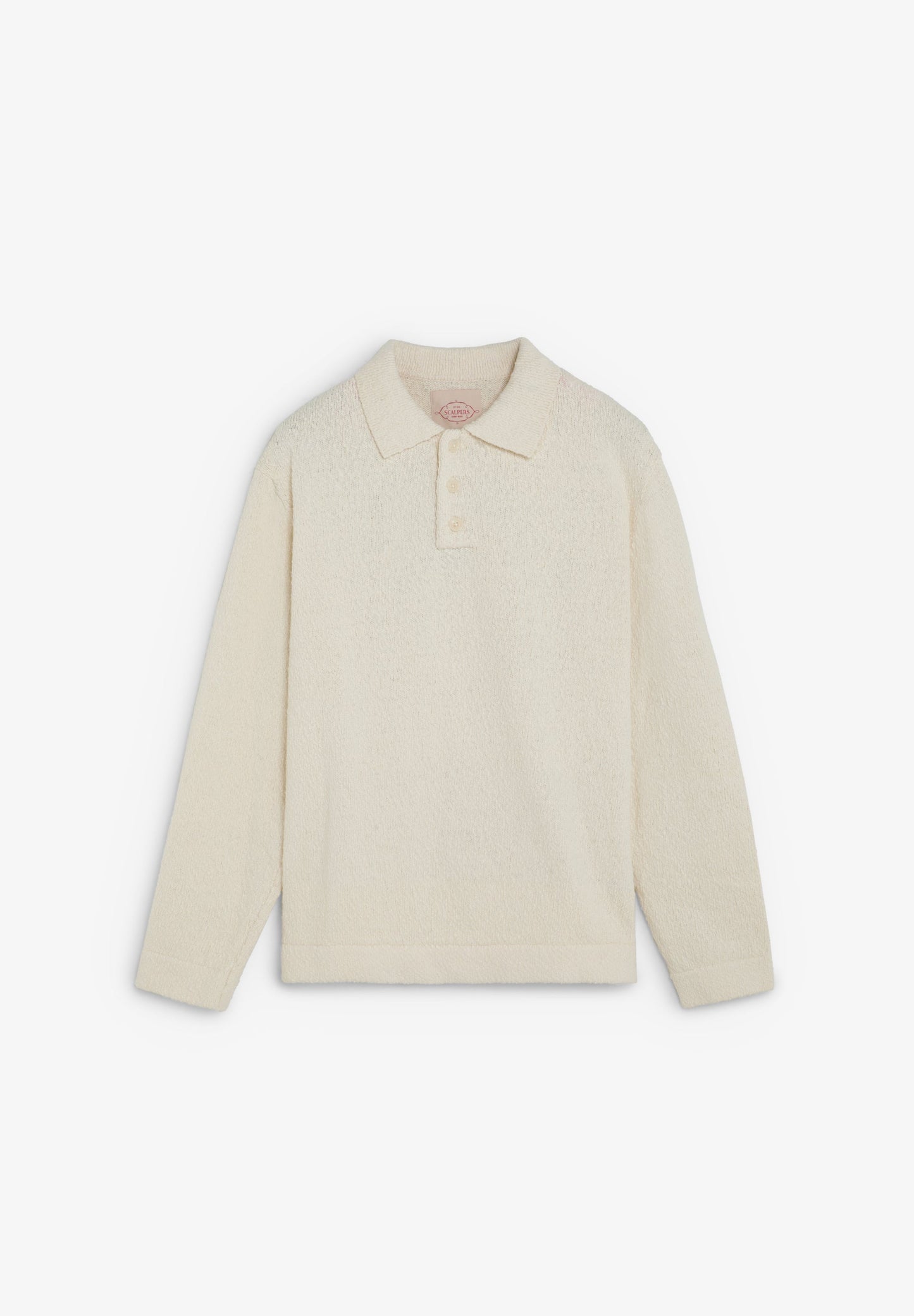 SWEATER CAMISA POLO DE MALHA BUCLÉ