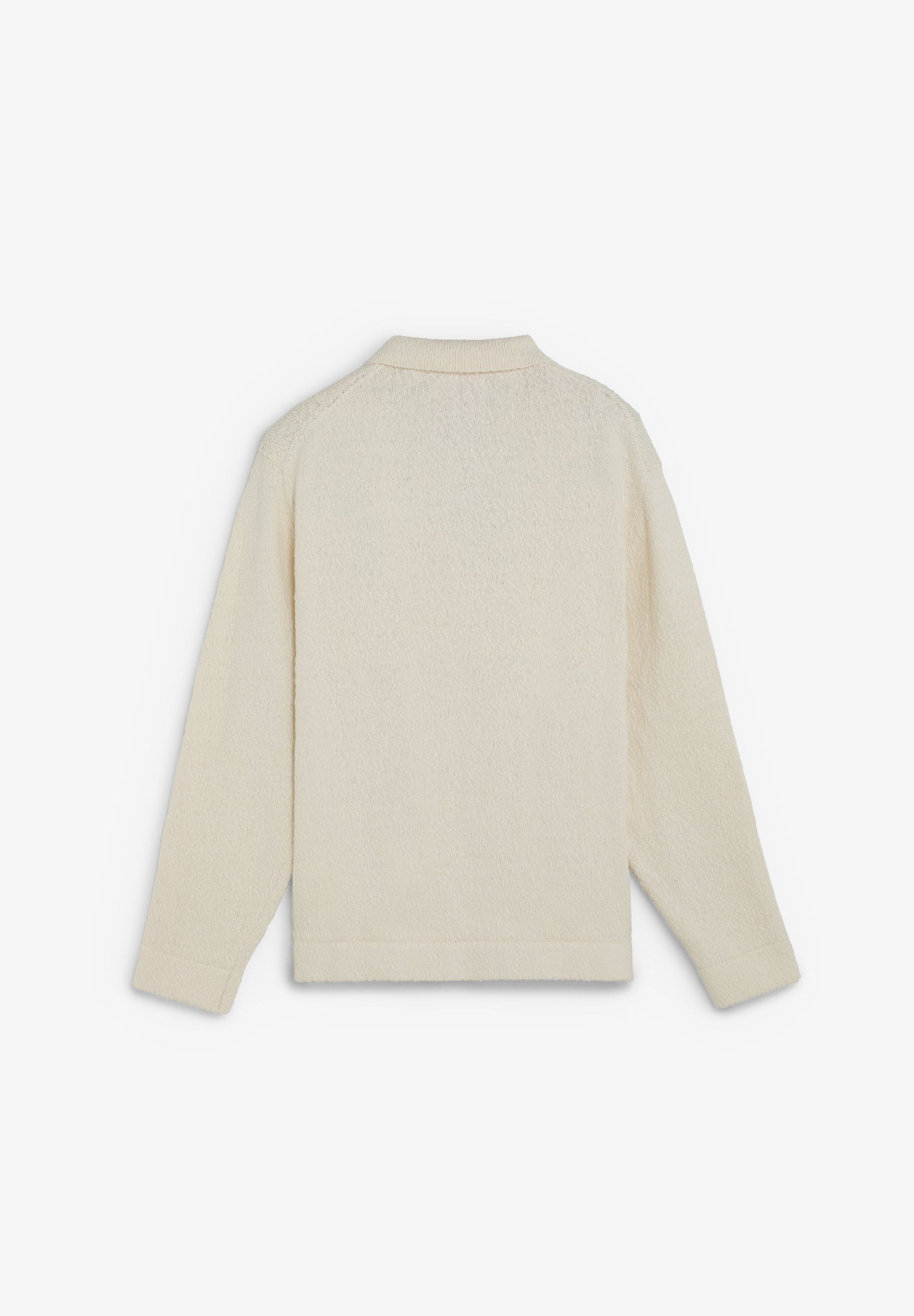 SWEATER CAMISA POLO DE MALHA BUCLÉ