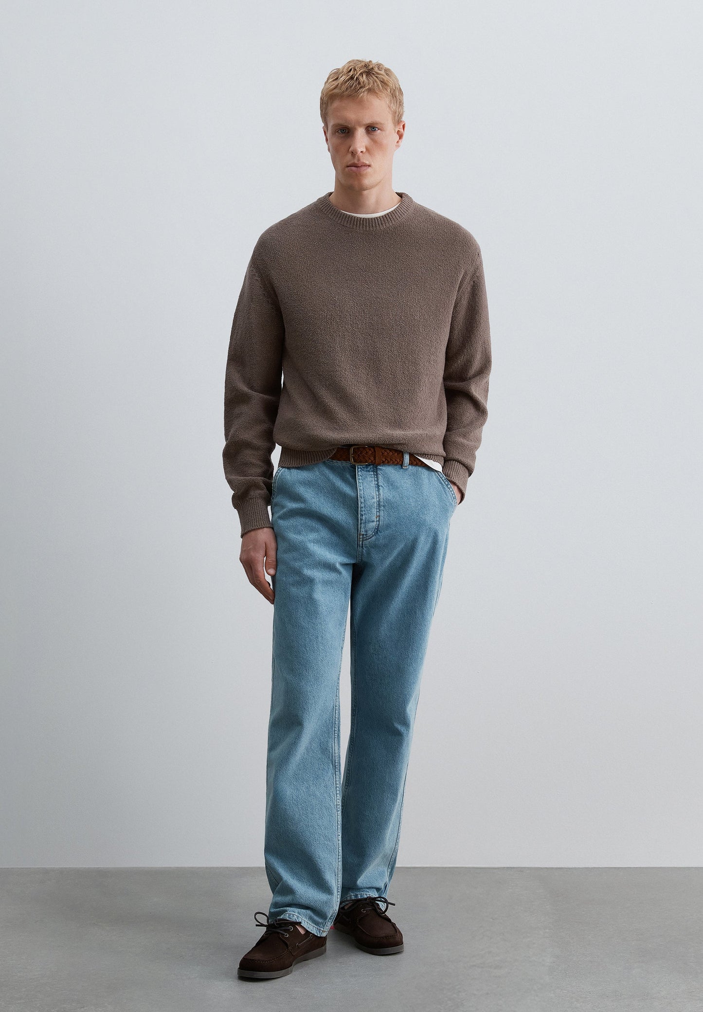SWEATER TEXTURIZADA EM ALGODÃO