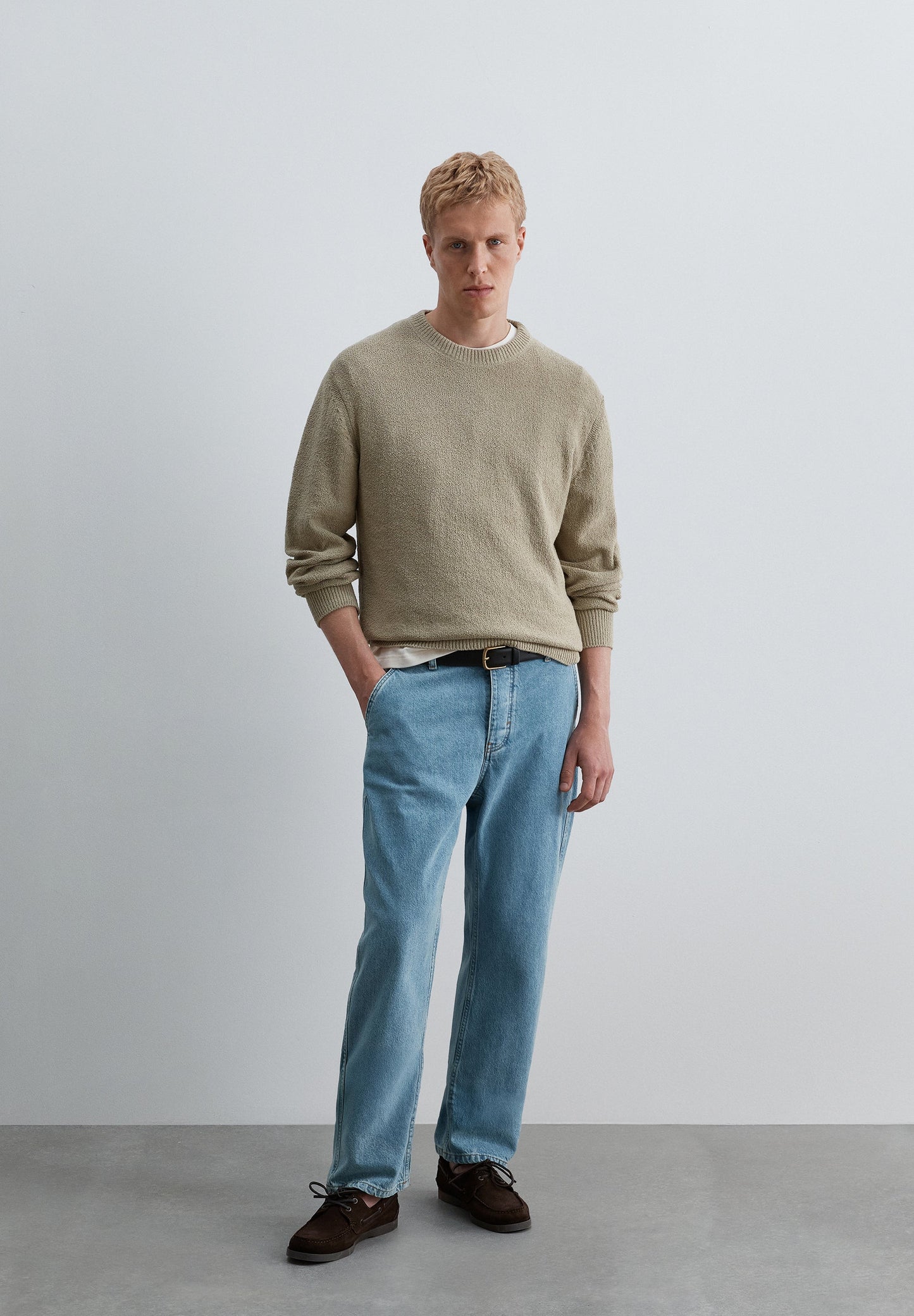 SWEATER TEXTURIZADA EM ALGODÃO