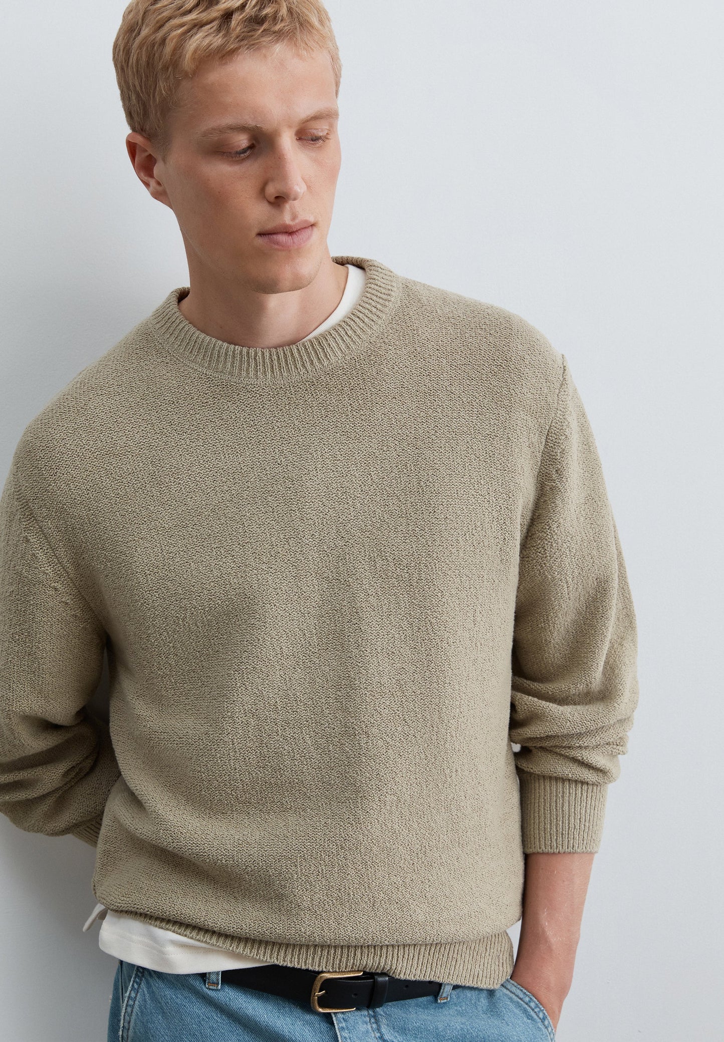 SWEATER TEXTURIZADA EM ALGODÃO
