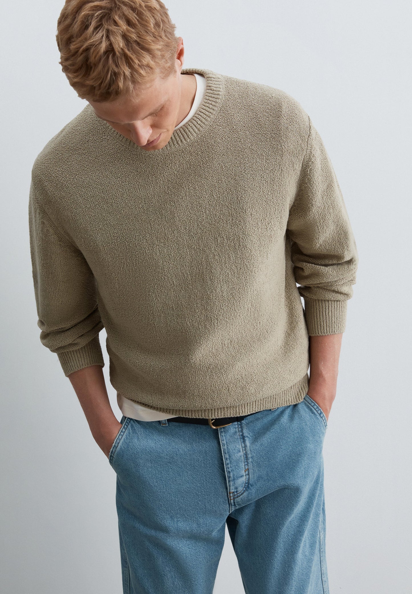 SWEATER TEXTURIZADA EM ALGODÃO