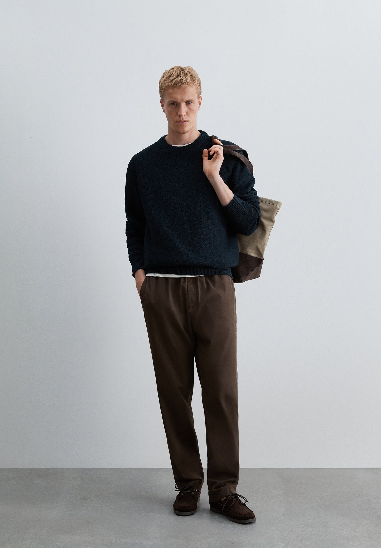 SWEATER TEXTURIZADA EM ALGODÃO