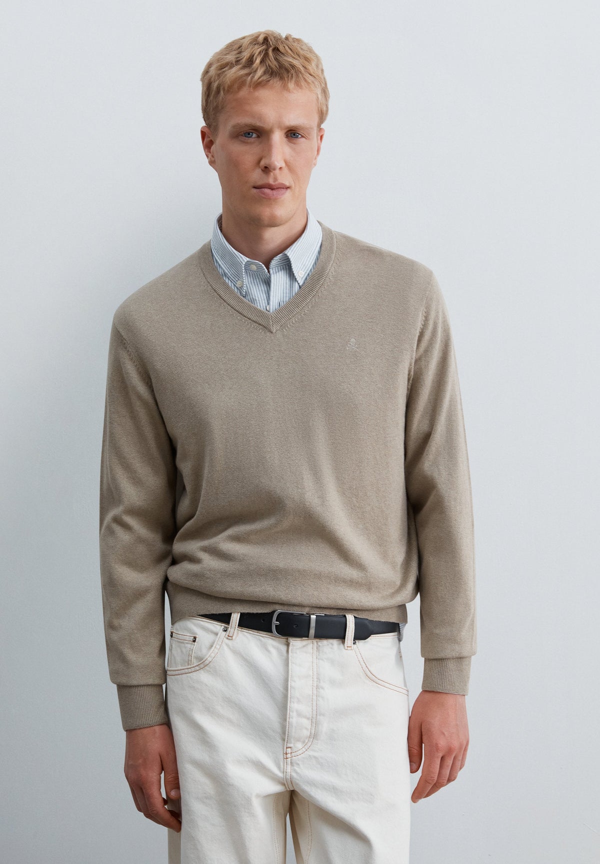 CAMISOLA MALHA COM DECOTE EM V