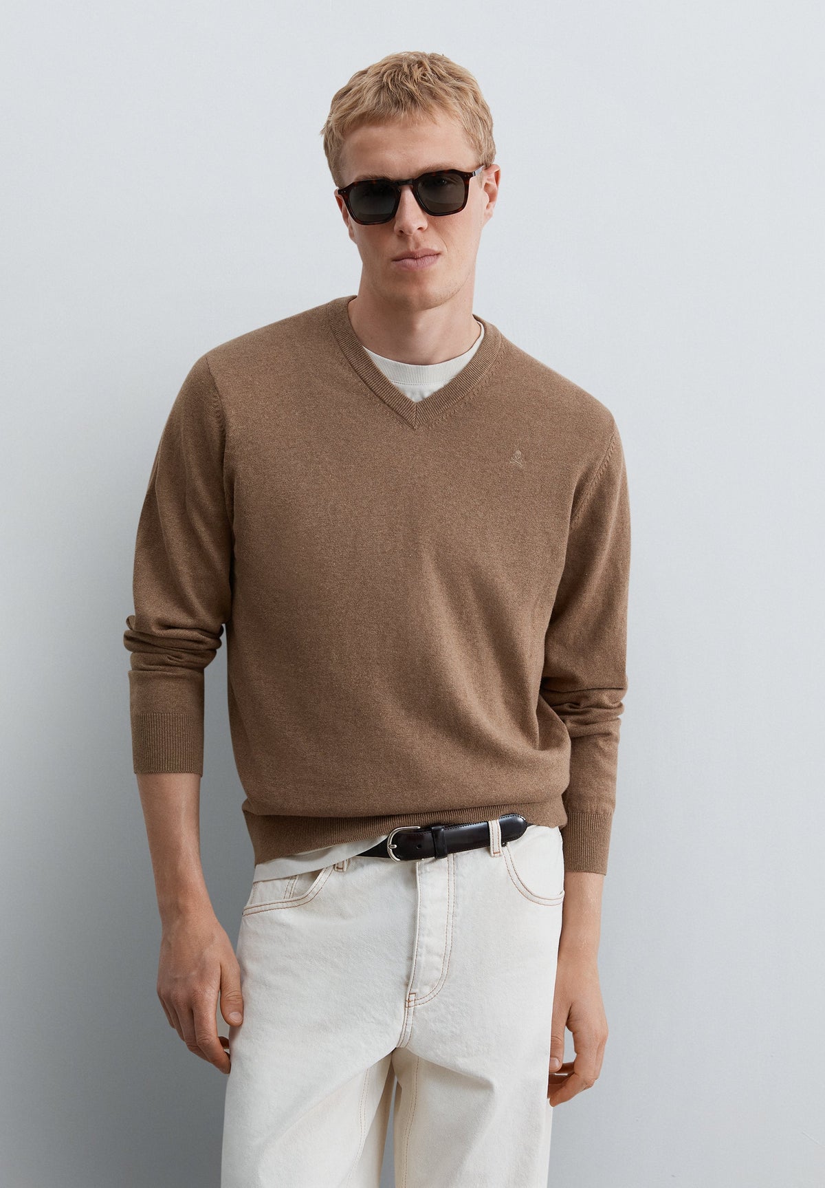 CAMISOLA MALHA COM DECOTE EM V