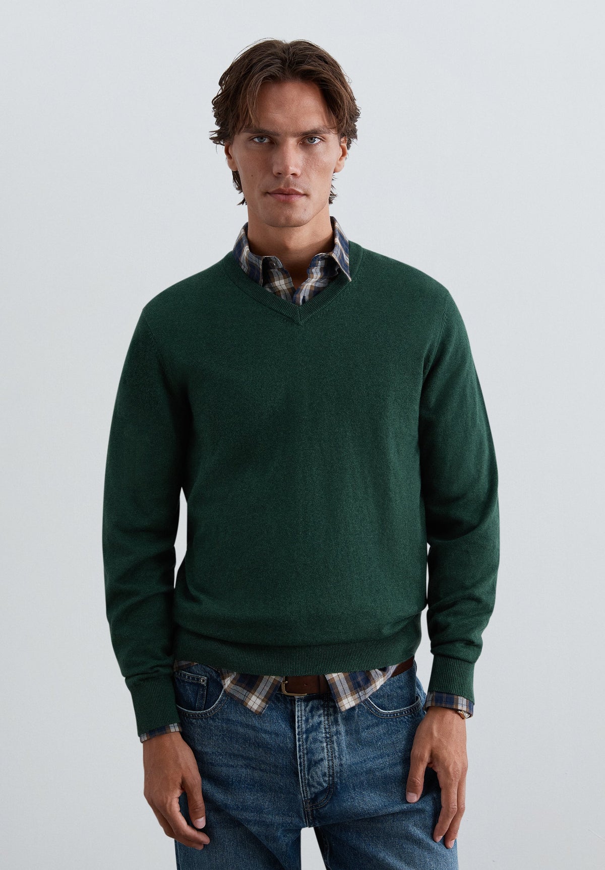 CAMISOLA MALHA COM DECOTE EM V