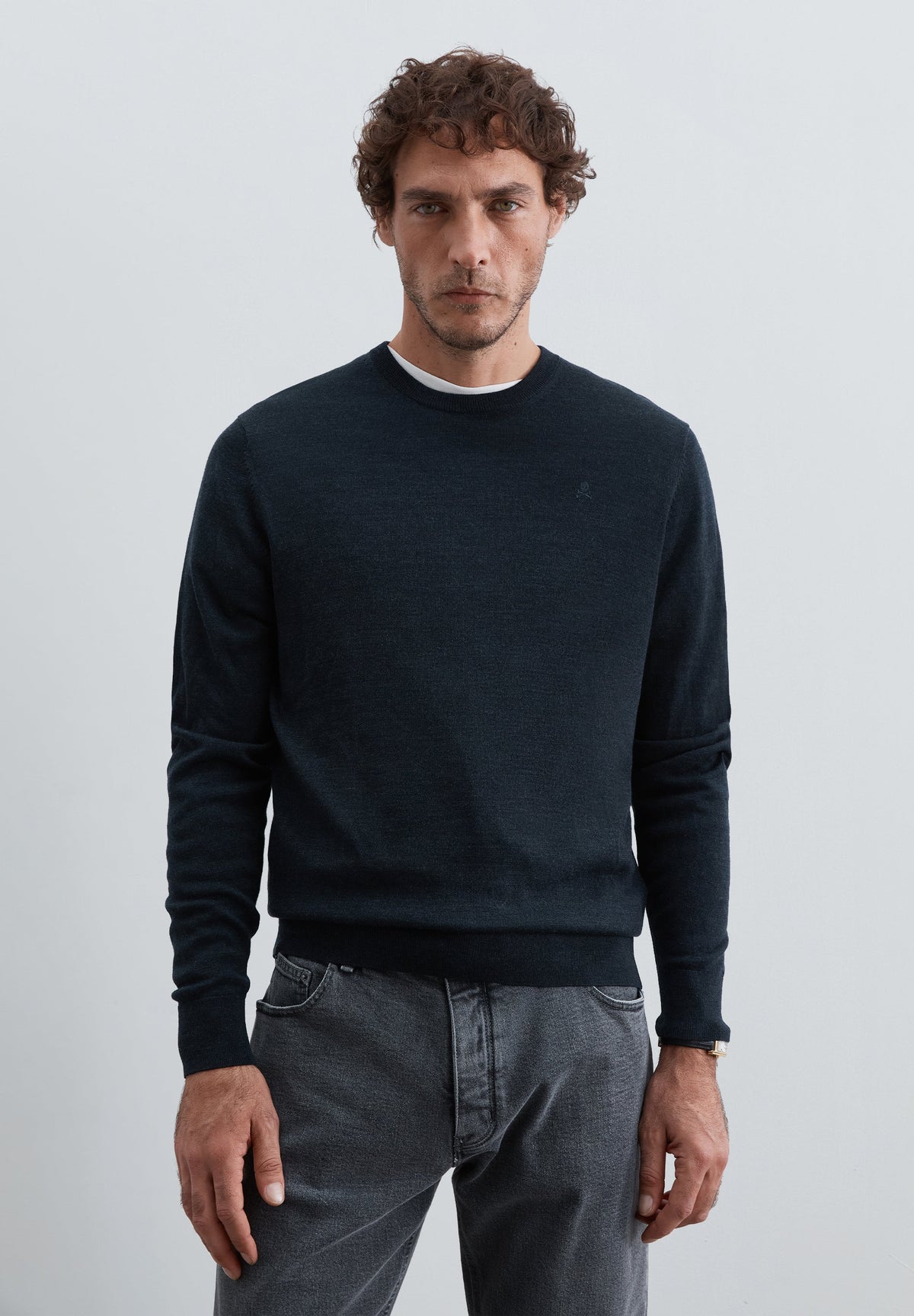 SWEATER DE LÃ COM DECOTE REDONDO