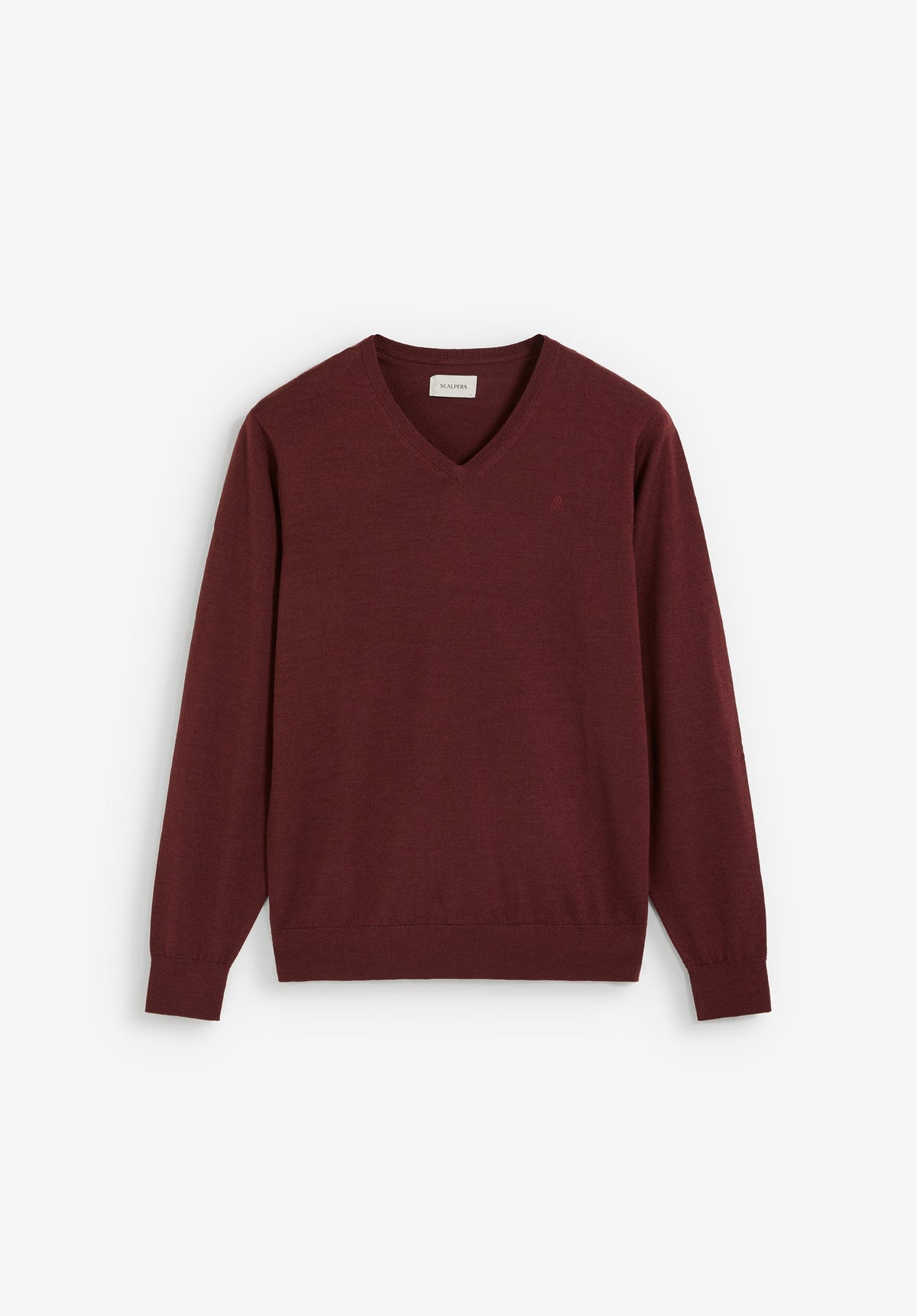 SWEATER DE LÃ COM DECOTE EM V