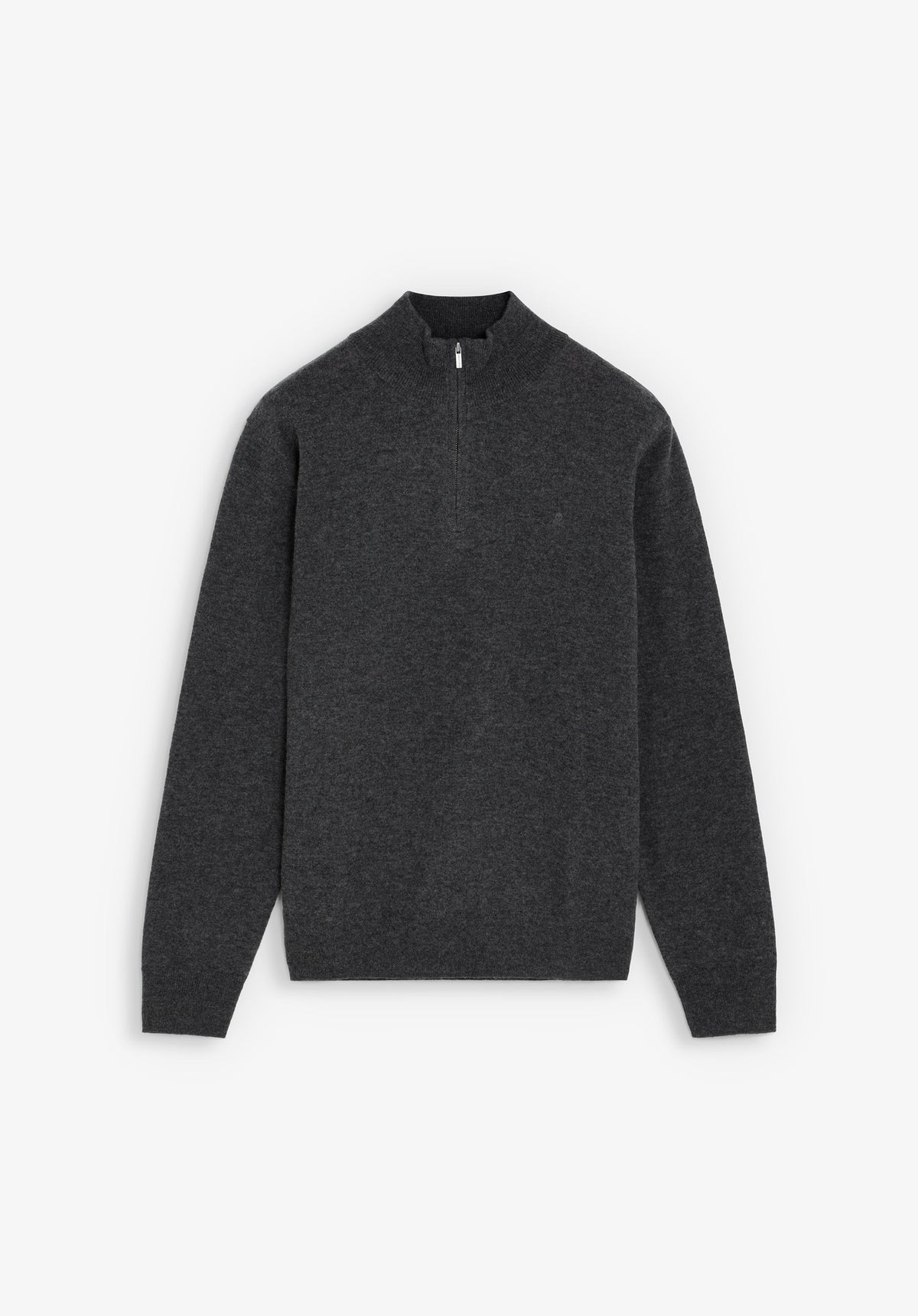 SWEATER DE LÃ COM MEIO FECHO
