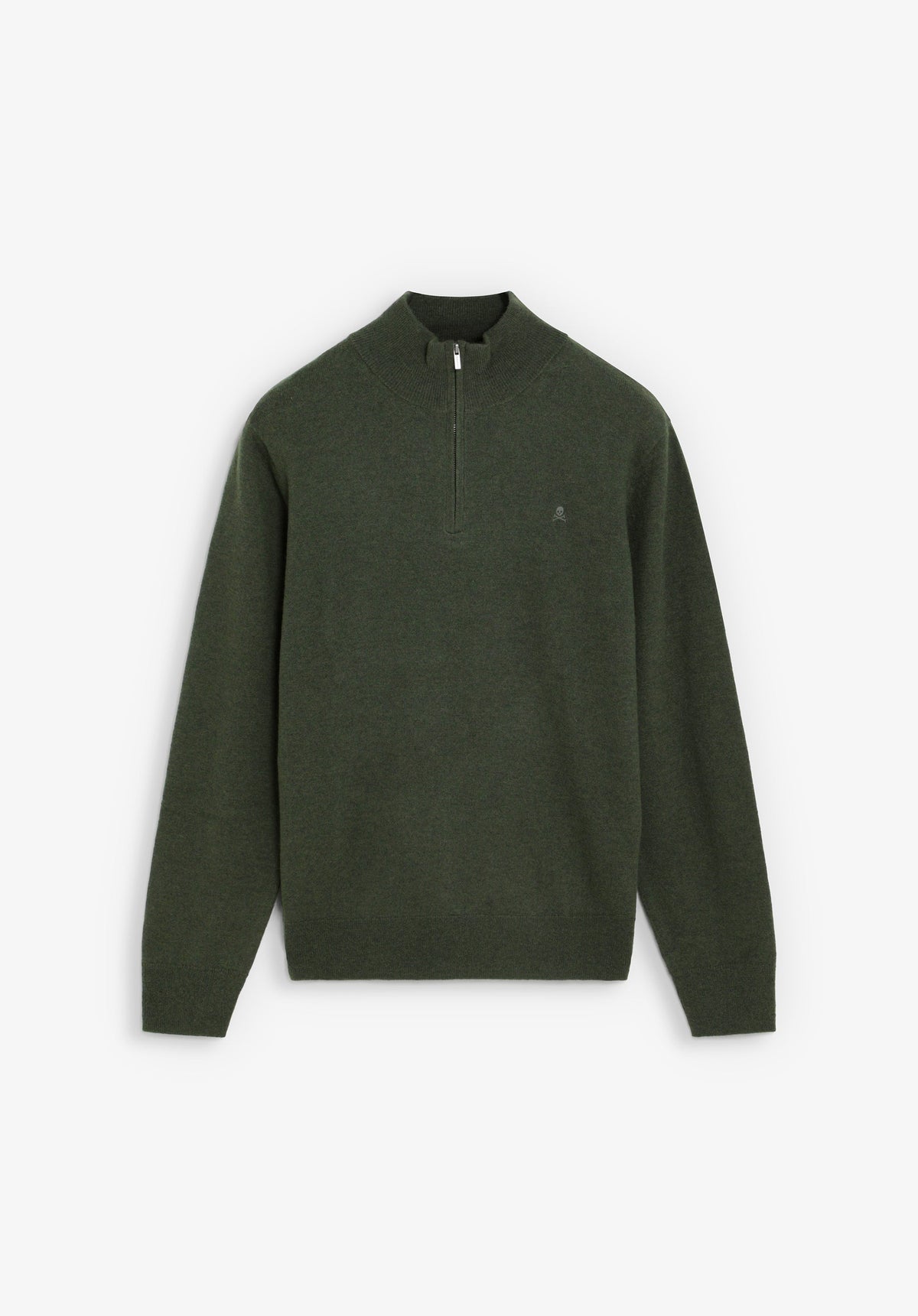 SWEATER DE LÃ COM MEIO FECHO