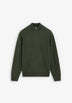 SWEATER DE LÃ COM MEIO FECHO