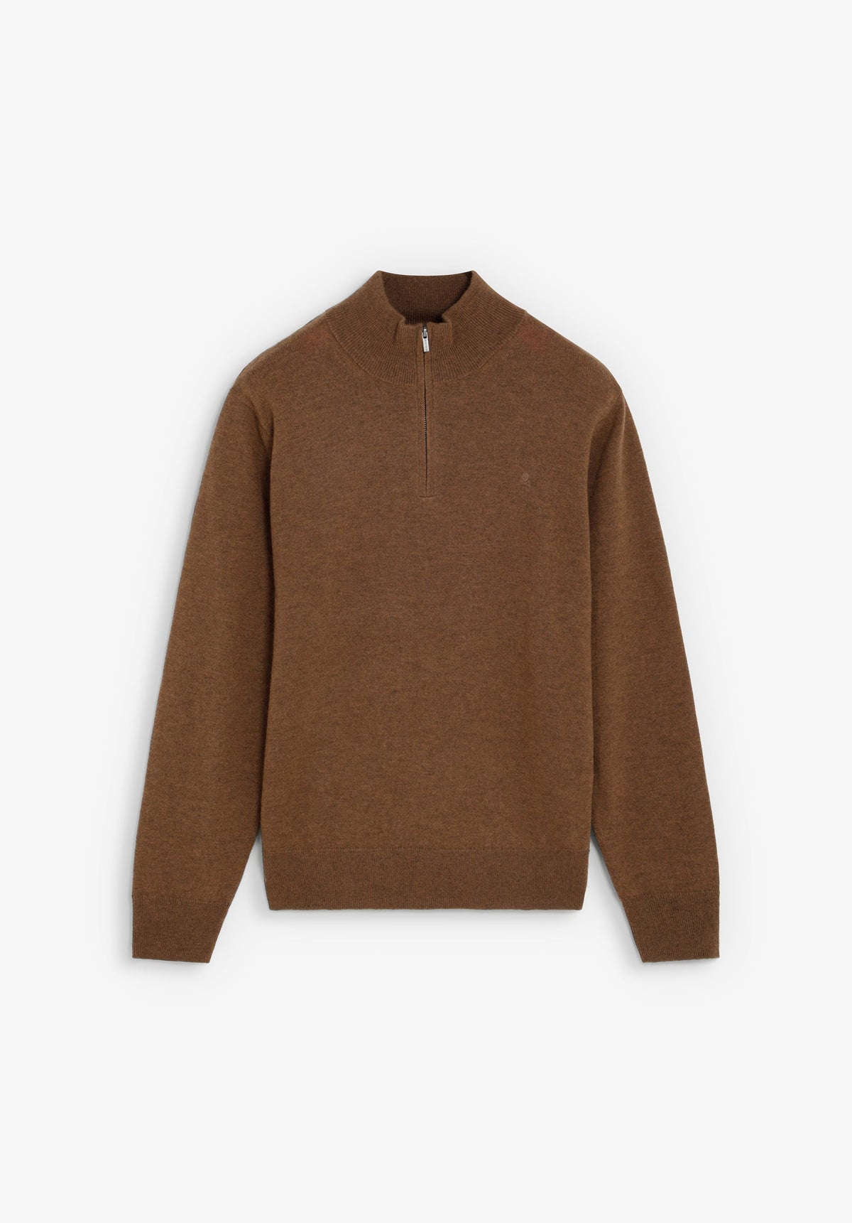 SWEATER DE LÃ COM MEIO FECHO