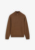 SWEATER DE LÃ COM MEIO FECHO