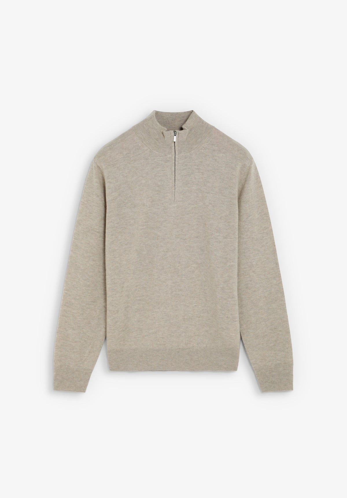 SWEATER DE LÃ COM MEIO FECHO