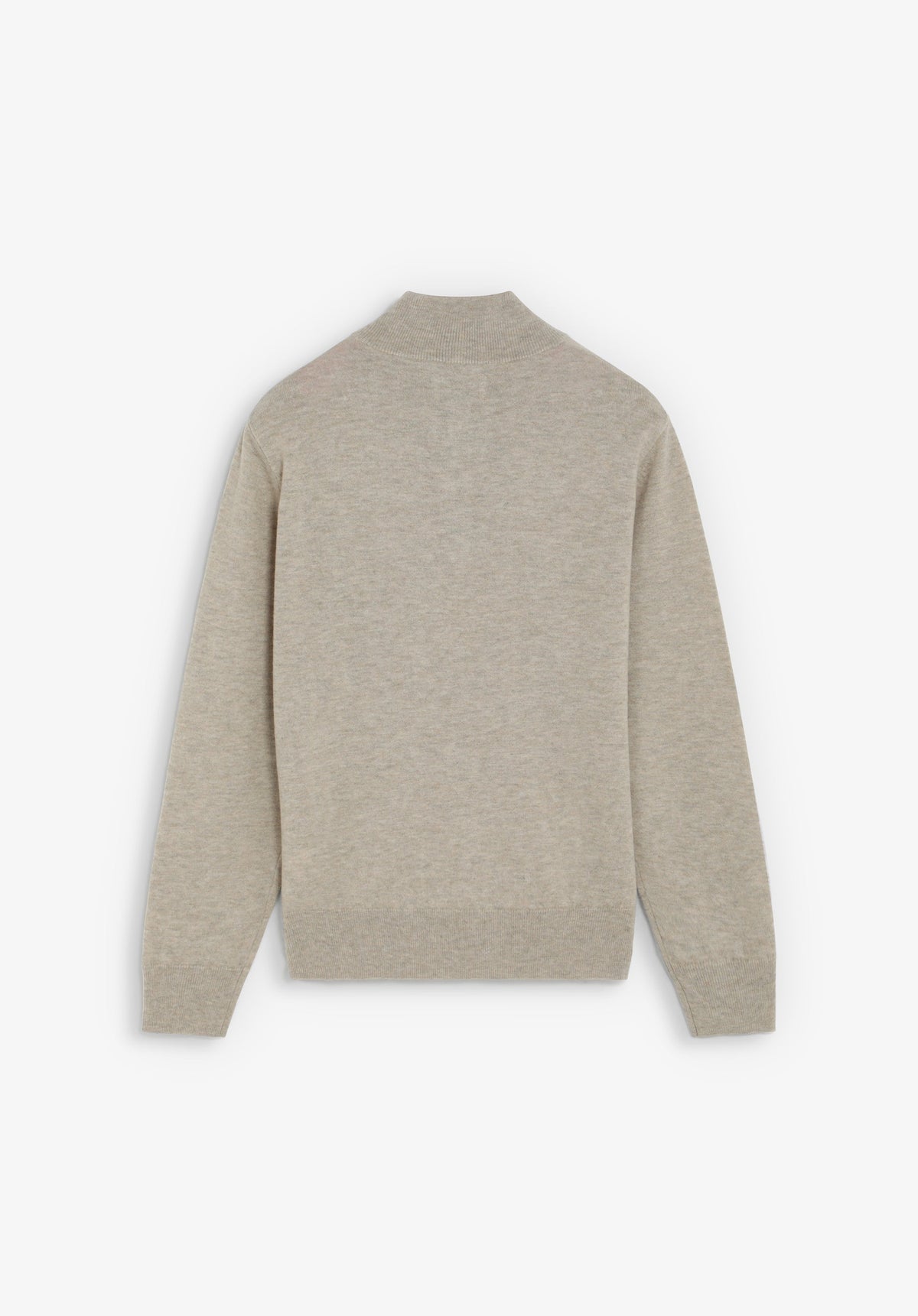 SWEATER DE LÃ COM MEIO FECHO
