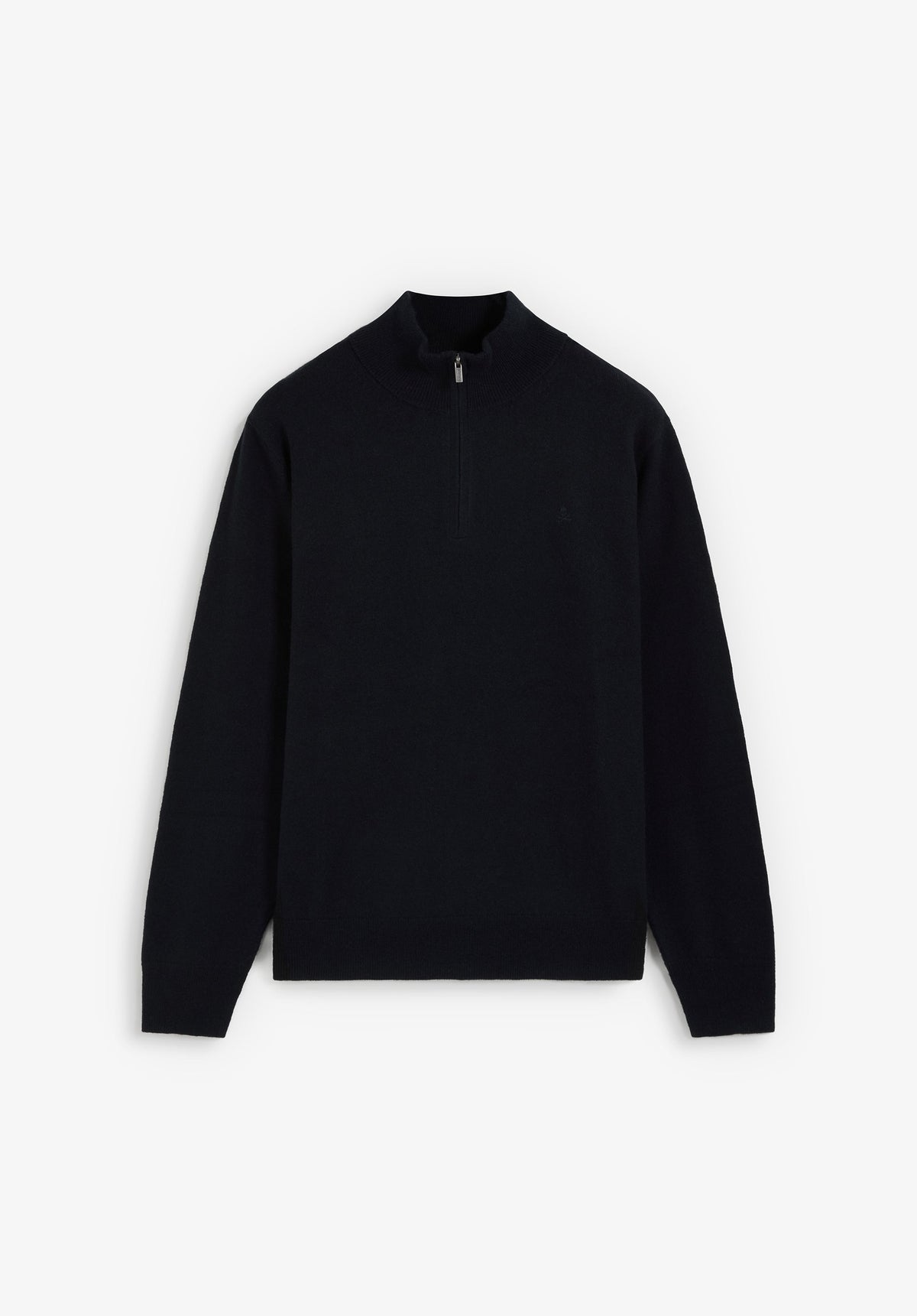 SWEATER DE LÃ COM MEIO FECHO
