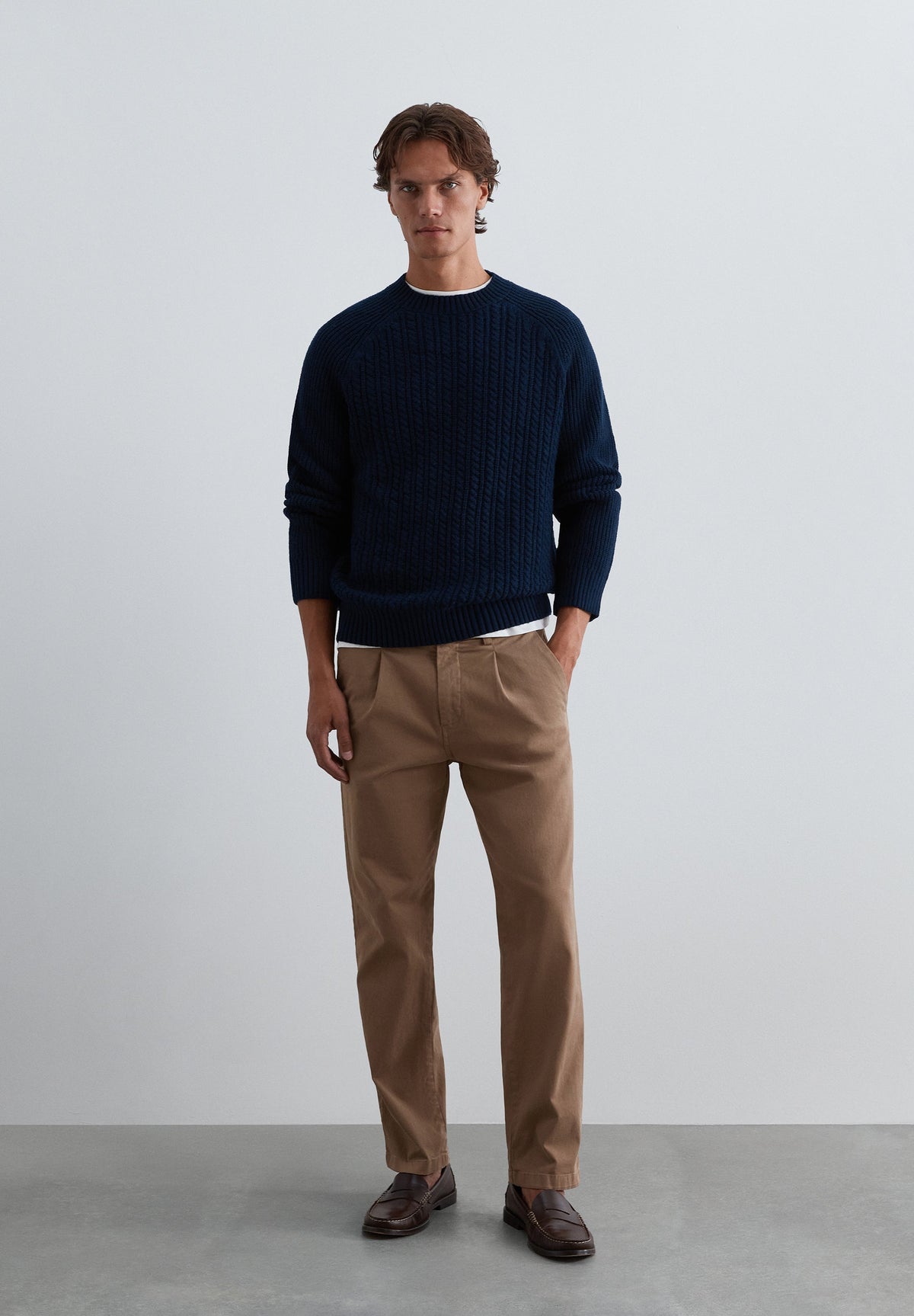 SWEATER DE MALHA TRANÇADA