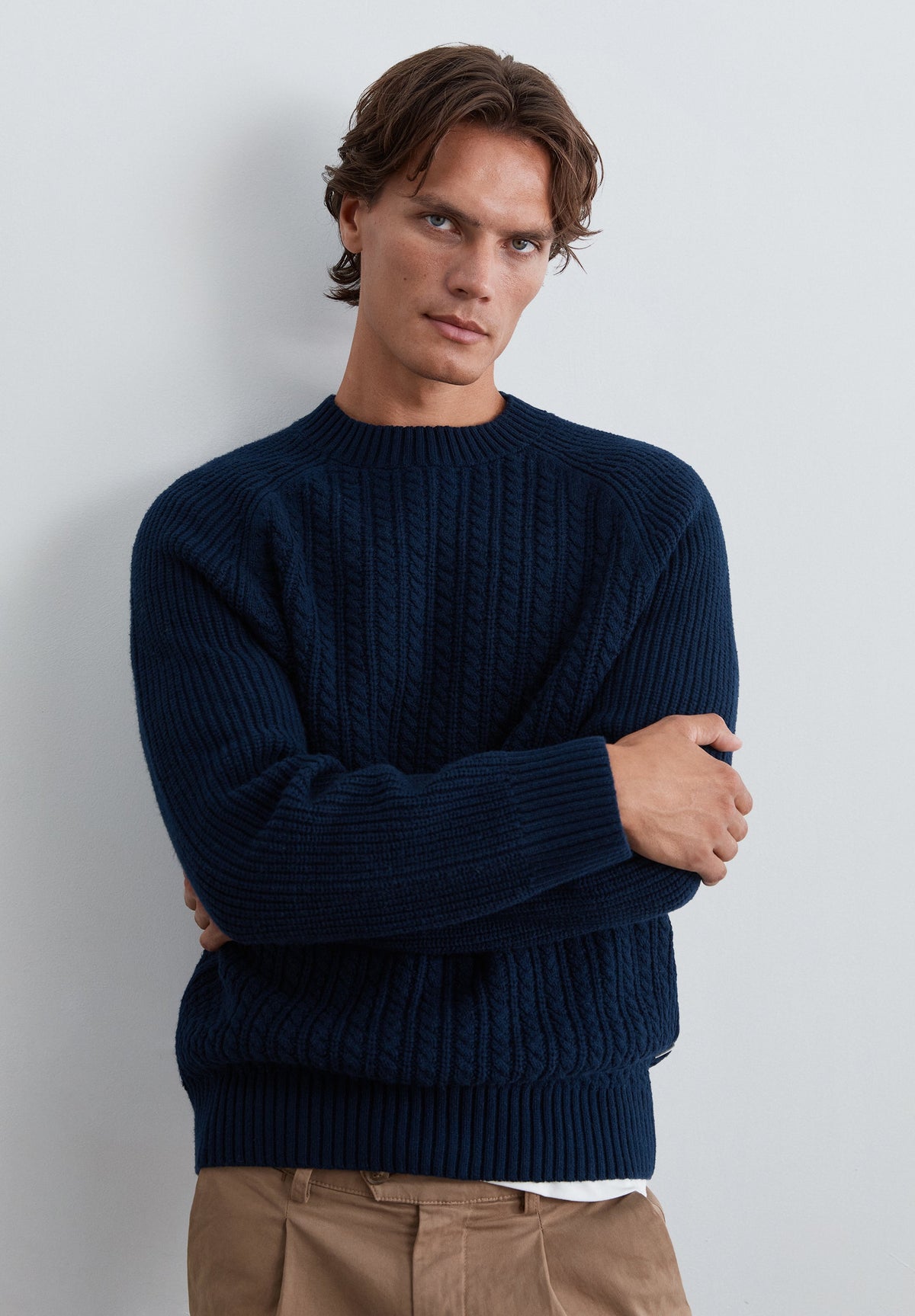 SWEATER DE MALHA TRANÇADA