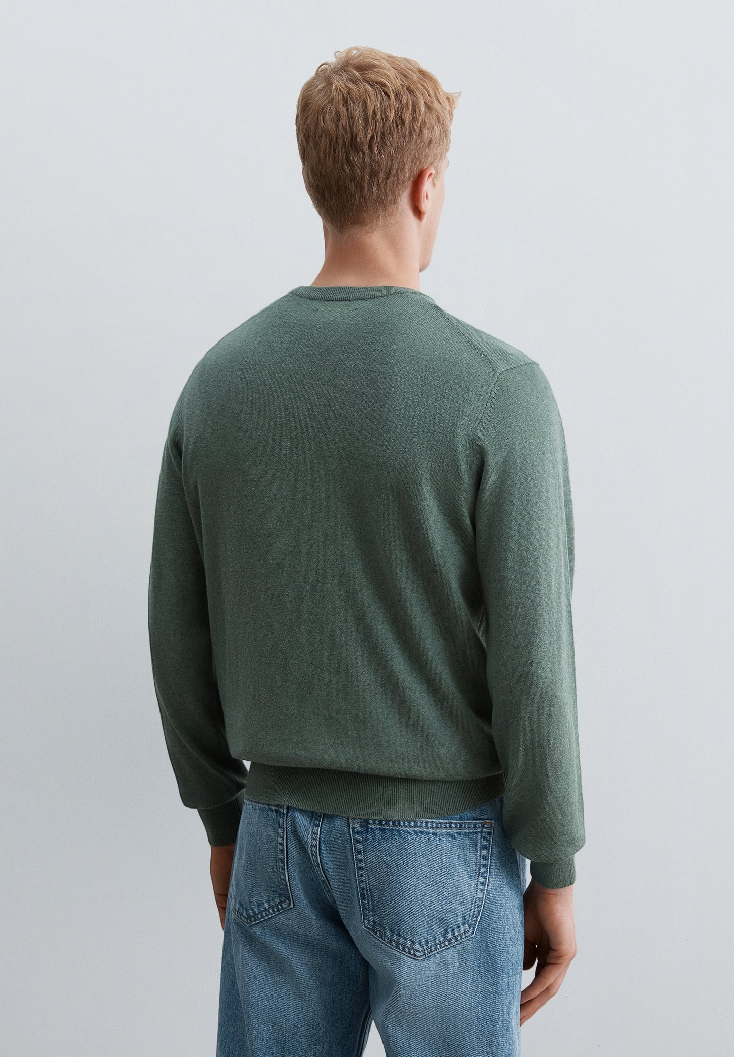 SWEATER DE MALHA COM MISTURA DE ALGODÃO