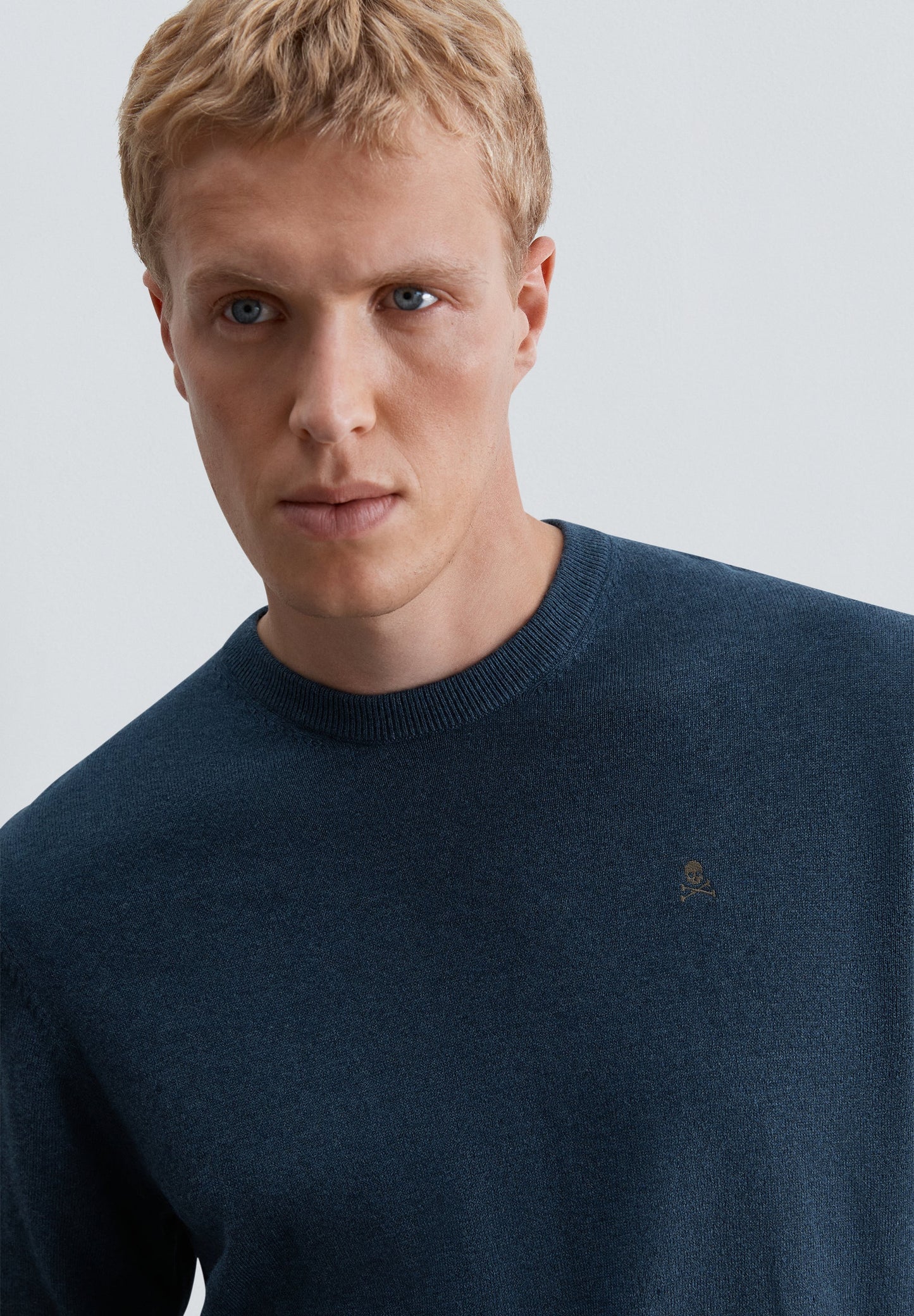 SWEATER DE MALHA COM MISTURA DE ALGODÃO
