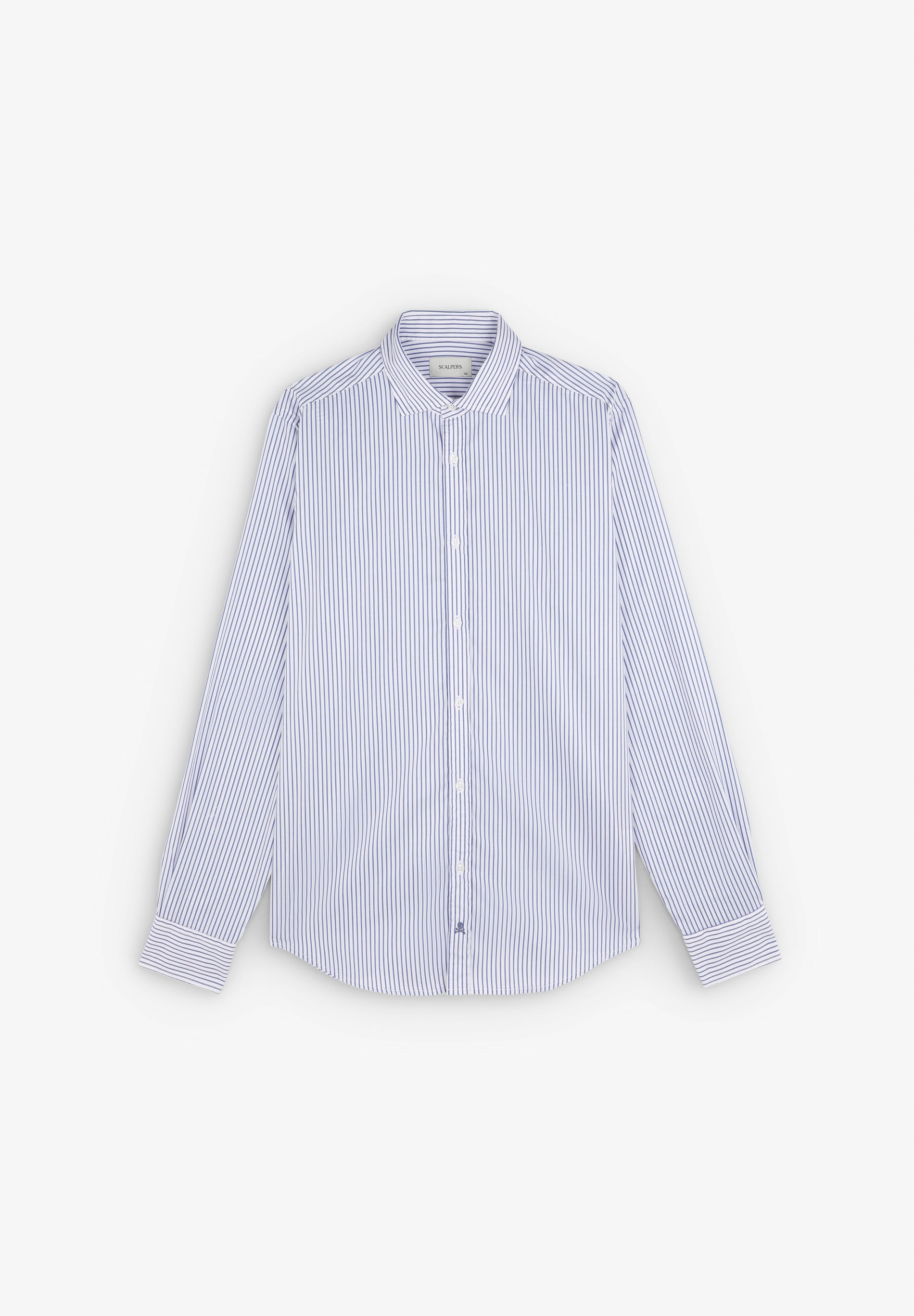 CAMISA COM BORDADO EM CONTRASTE SLIM FIT