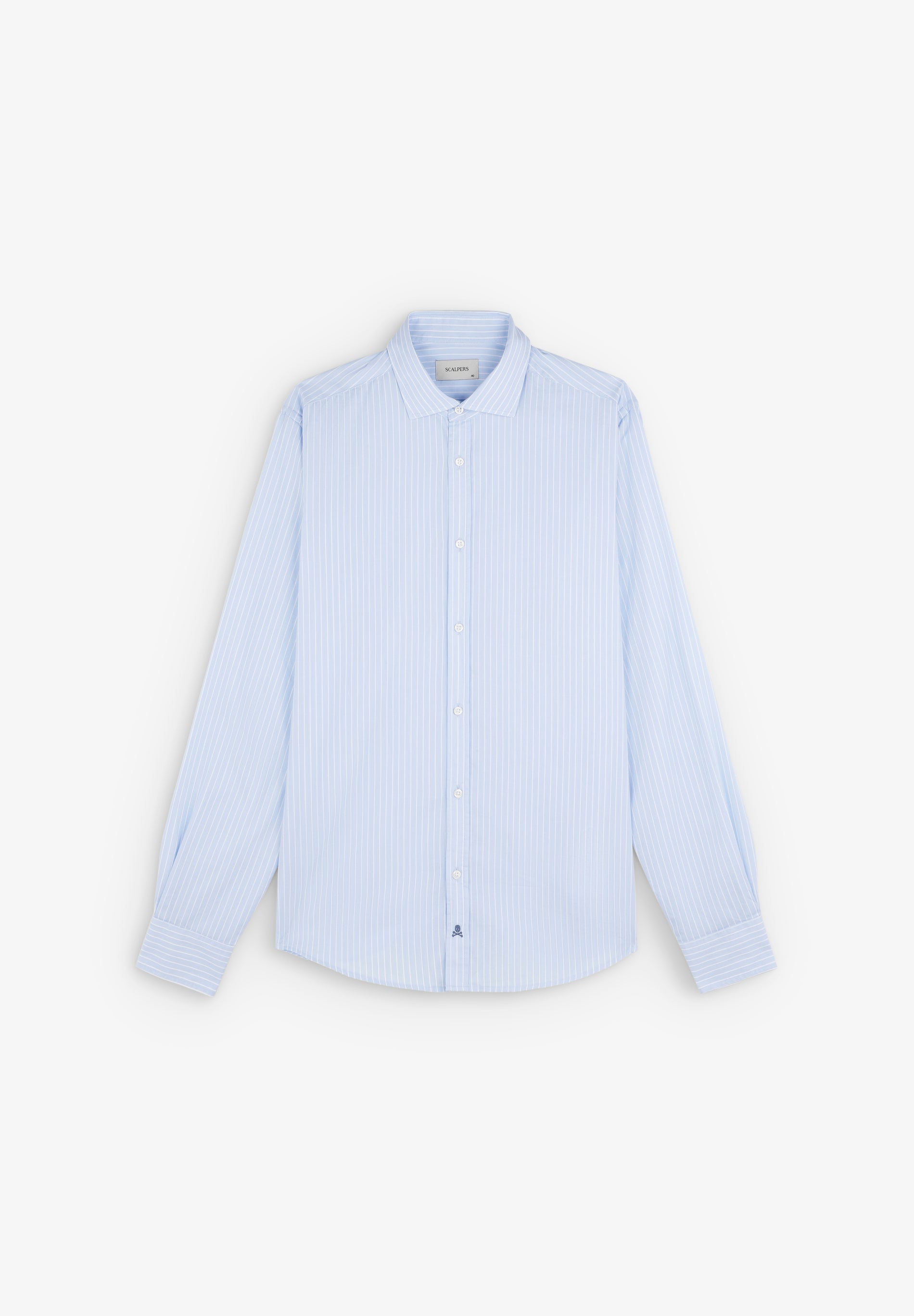 CAMISA COM BORDADO EM CONTRASTE SLIM FIT