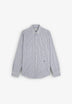 CAMISA OXFORD DE LINHO ÀS RISCAS