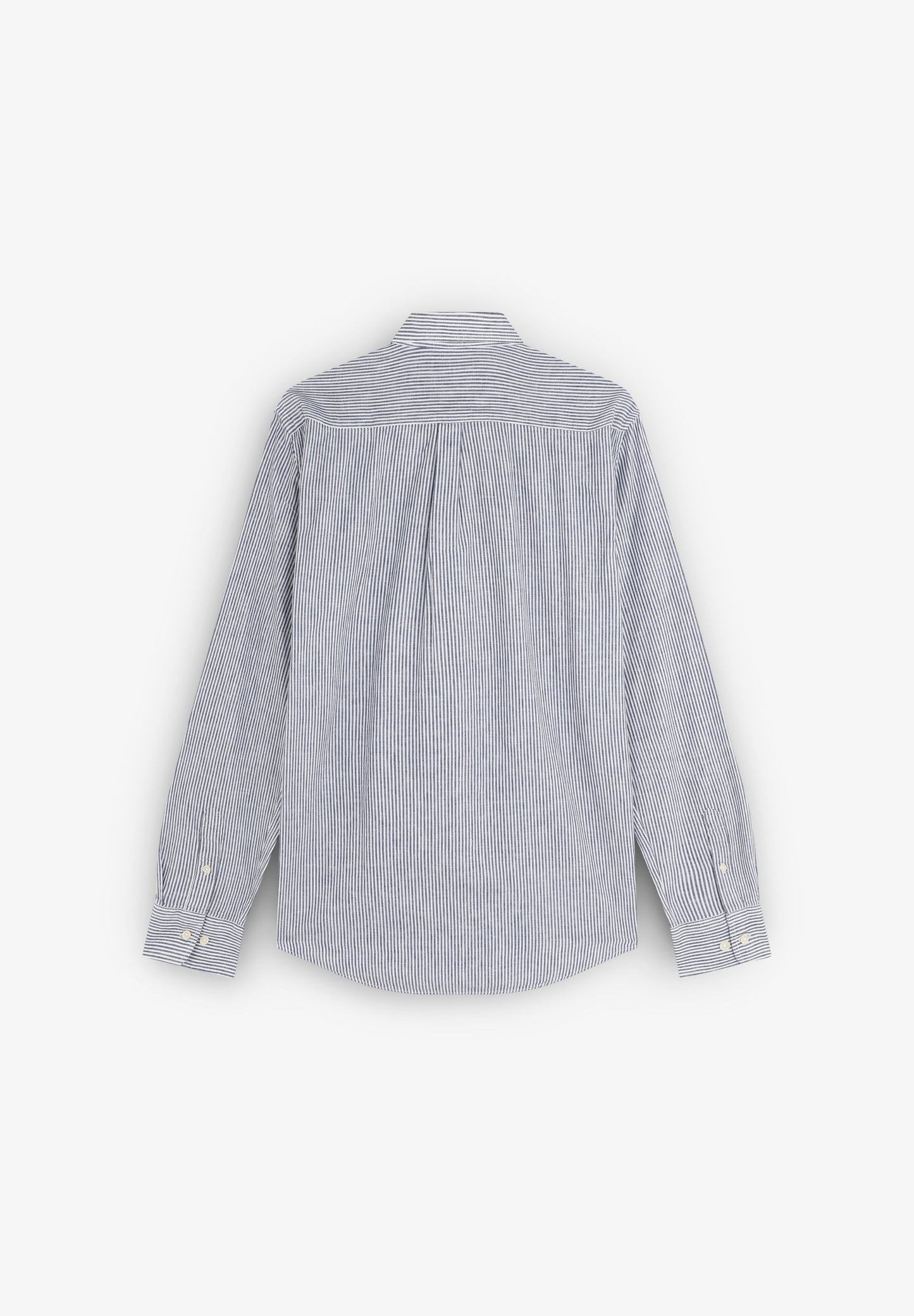 CAMISA OXFORD DE LINHO ÀS RISCAS