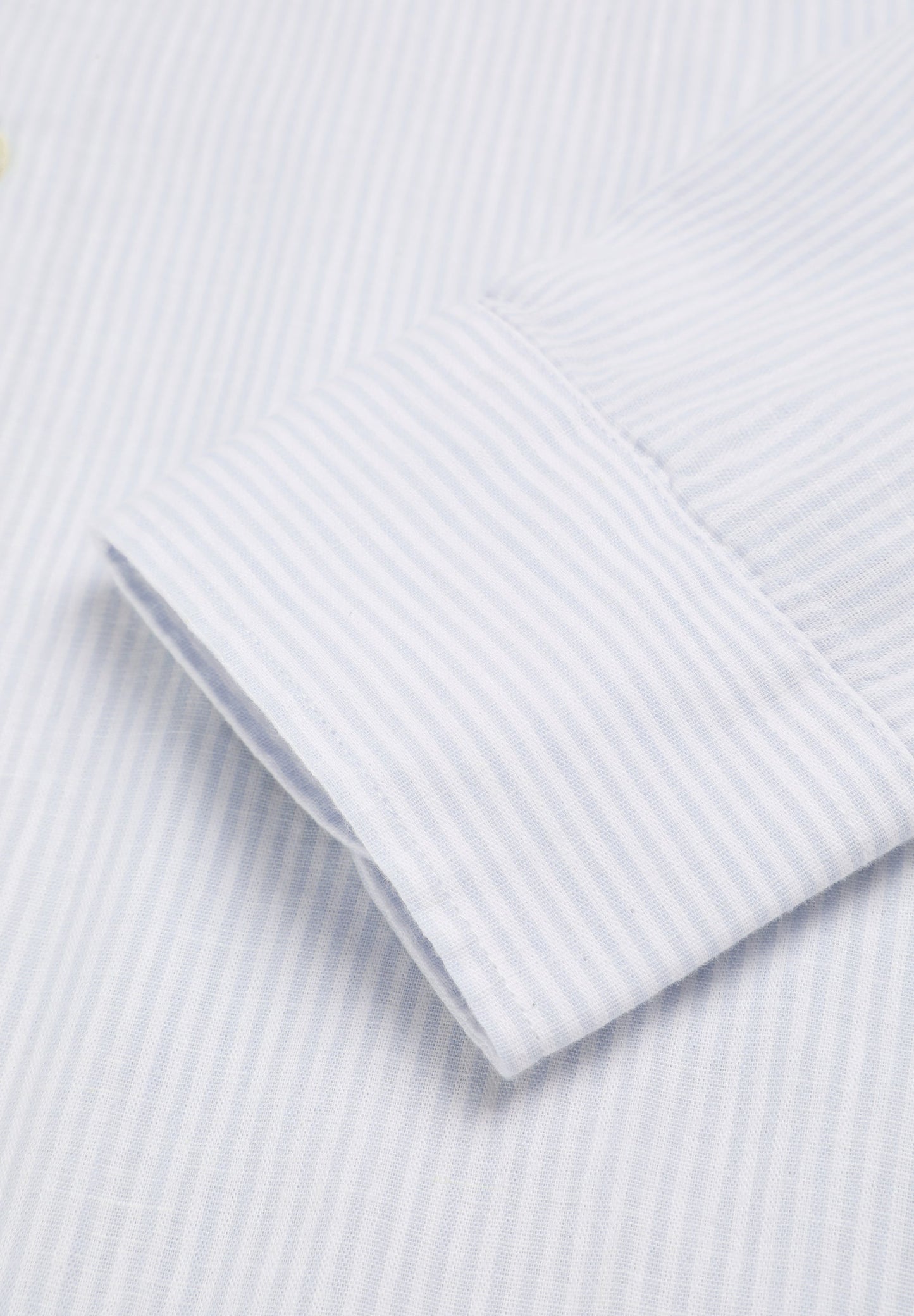 SCSTRIPED LINEN MAO SHIRT