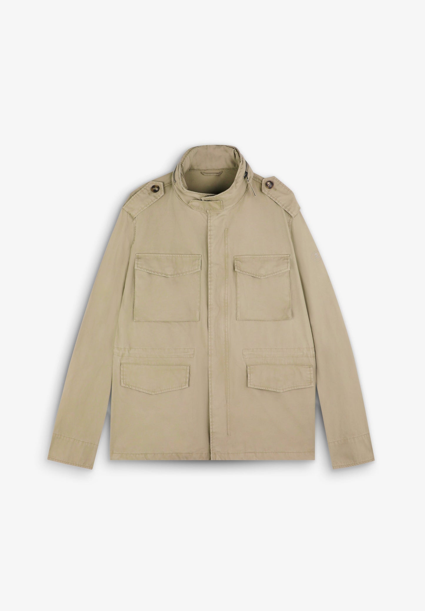 CARDIGAN MILITAR COM BOLSOS