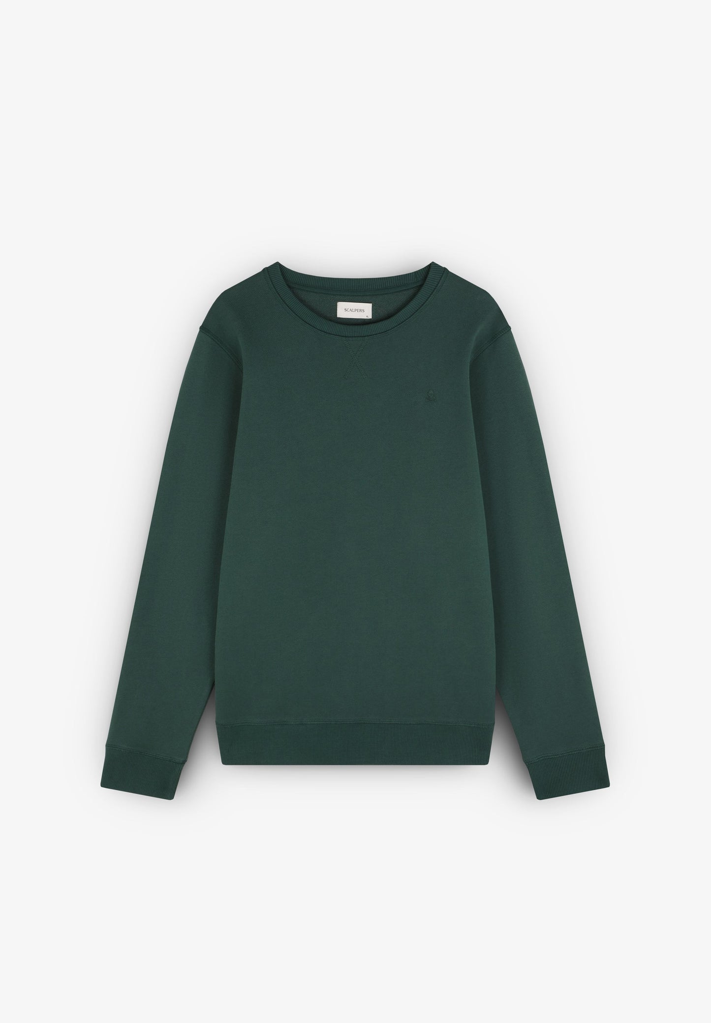 SWEATSHIRT BÁSICA COM SKULL BORDADA